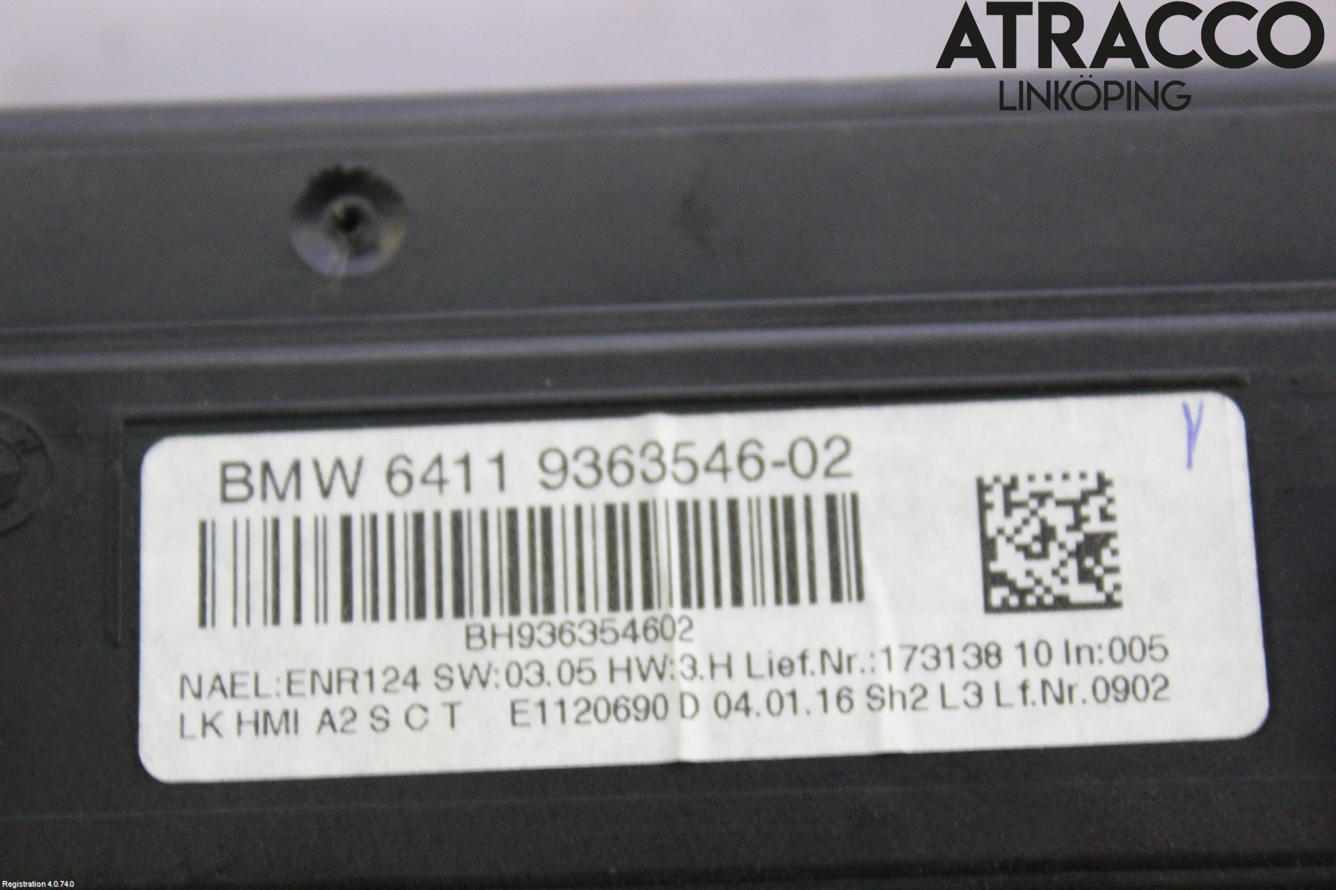 BMW 3 F30/F31/F80 12-19 Ac Styrenhet Ac Manöveren