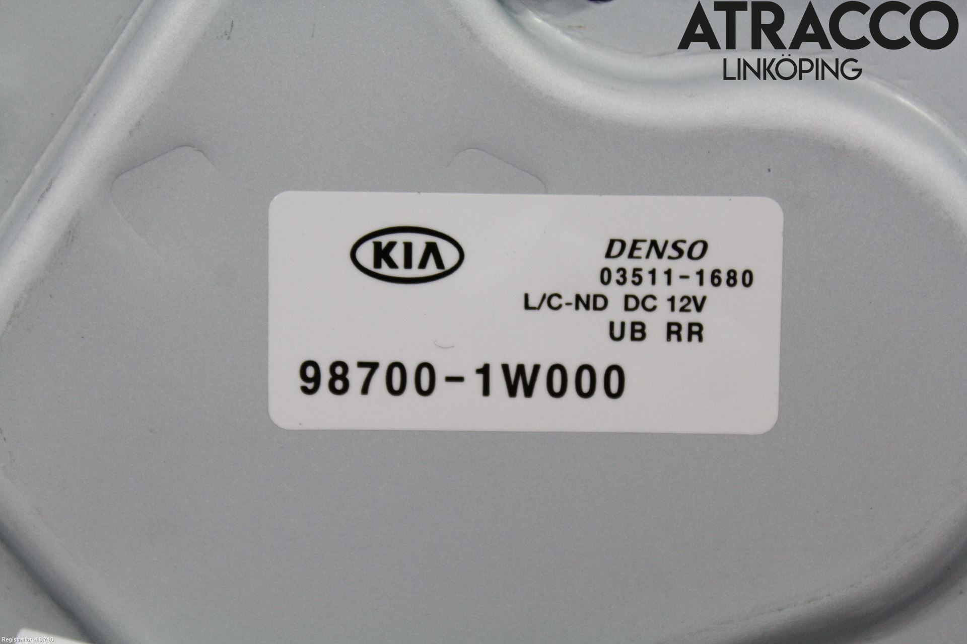 Kia RIO 12-16 Torkarmotor Baklucka