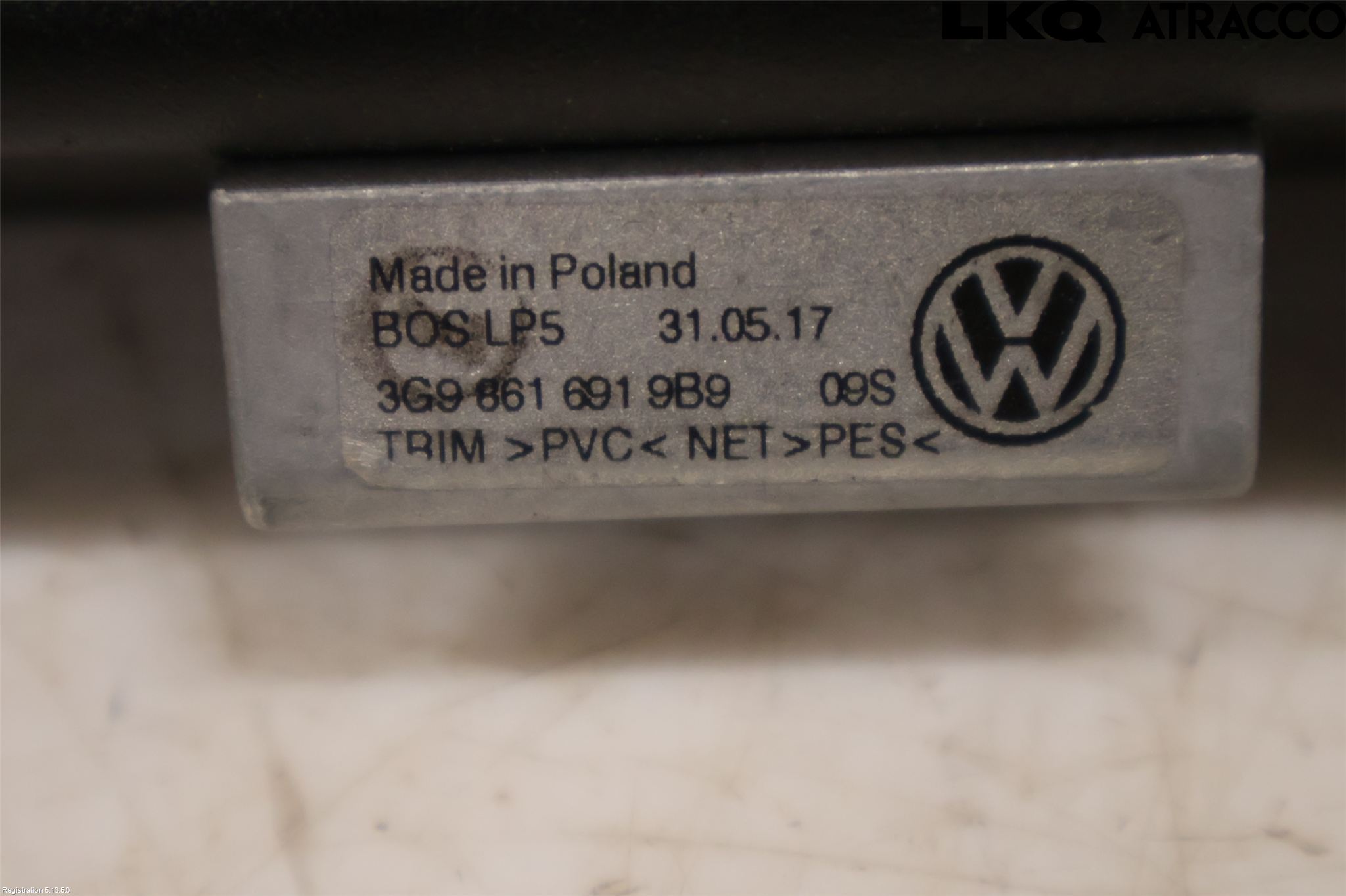 Volkswagen VW PASSAT 15-19 Lastnät