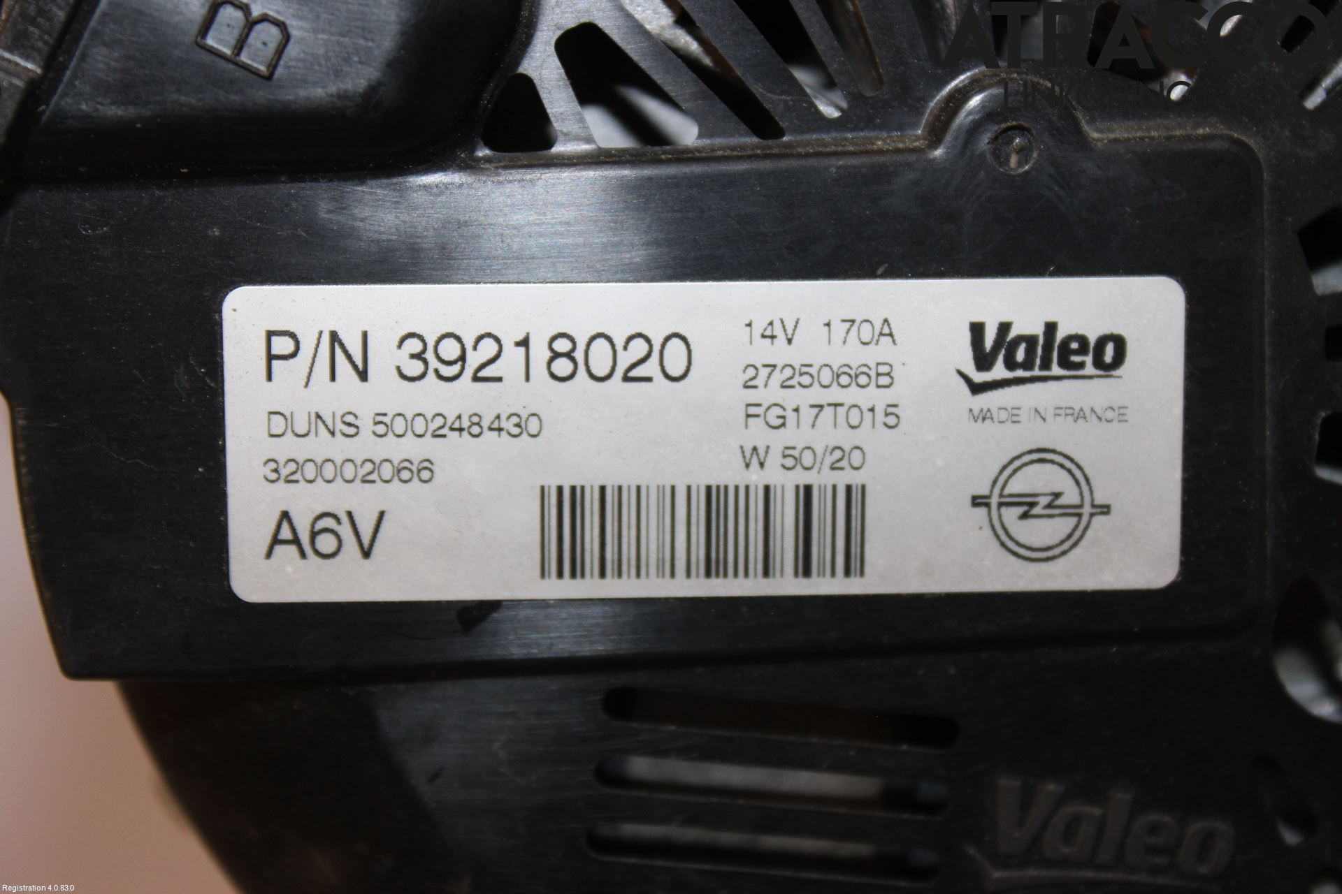 Opel ASTRA K 16-22 Generator