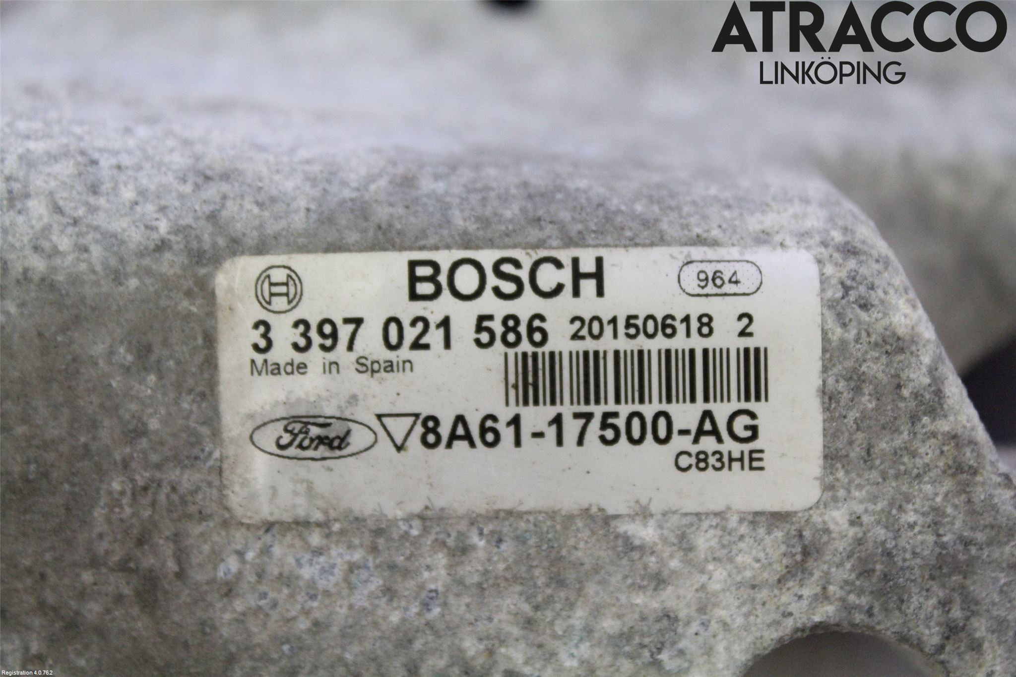 Ford FIESTA 13-17 Torkarmekanism Vindruta