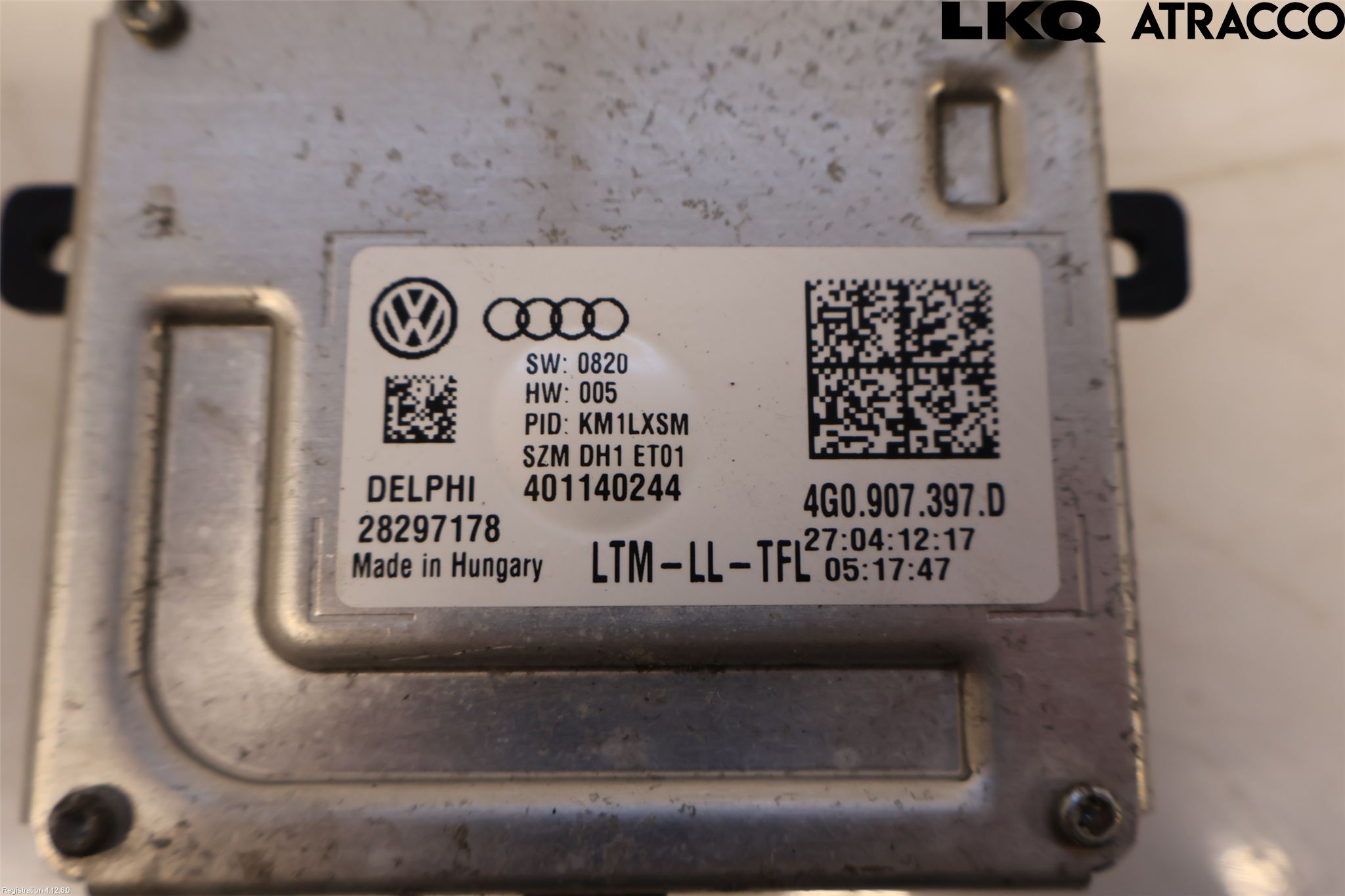 Audi A4 12-15 Styrenhet Strålkastare