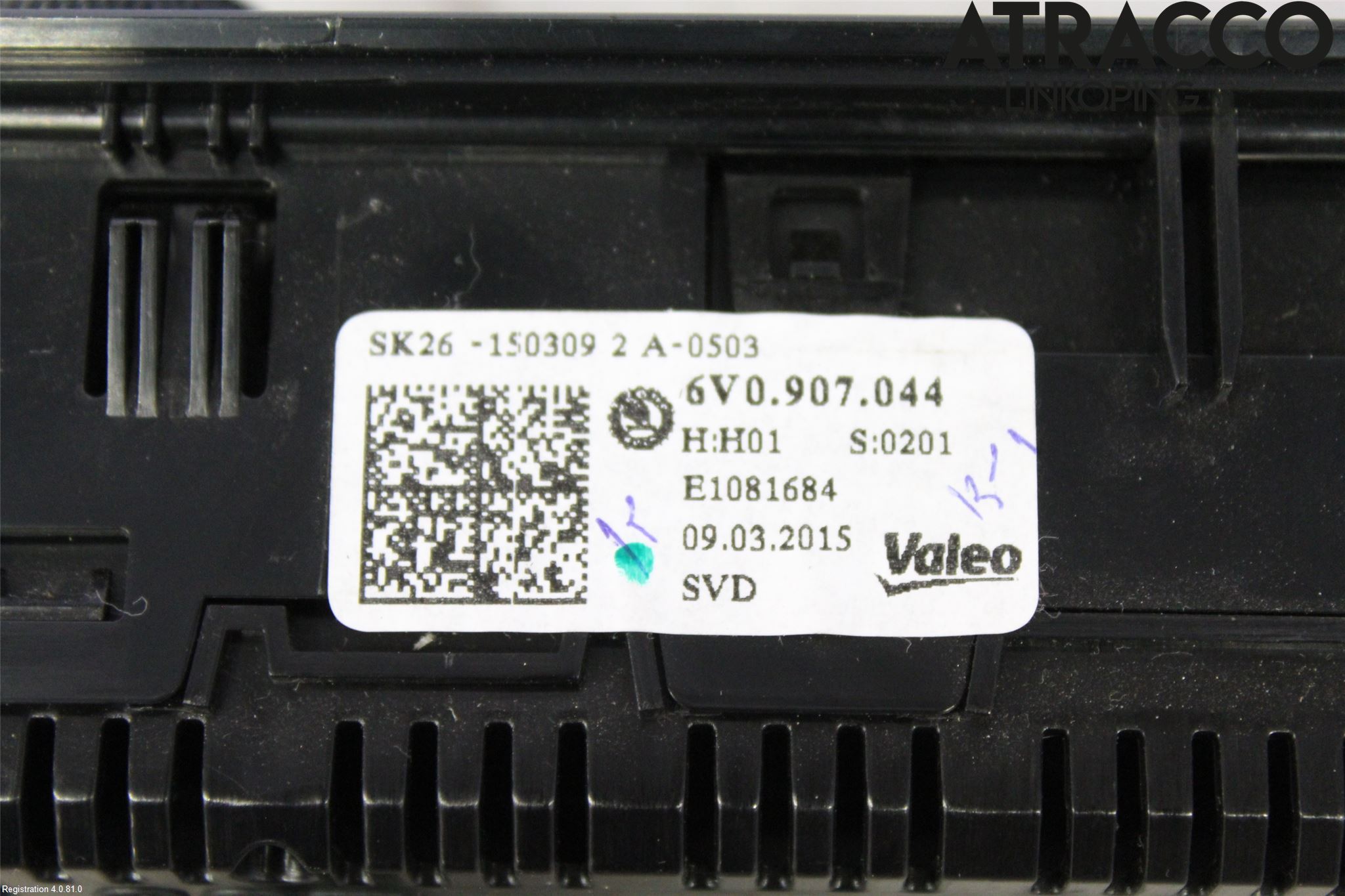 Skoda FABIA 15-21 Ac Styrenhet Ac Manöveren