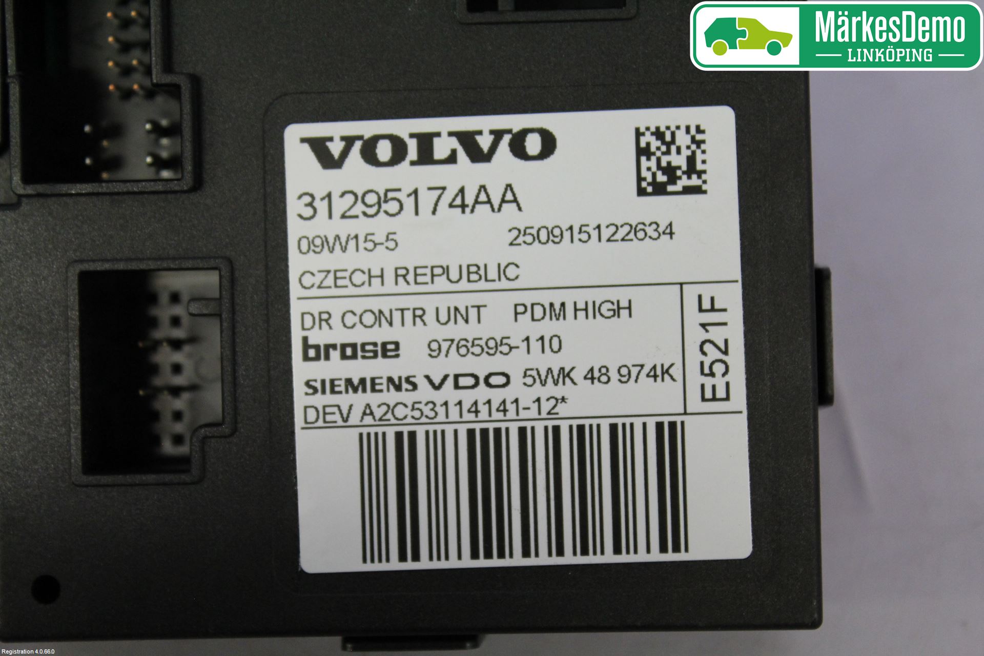 Volvo C30 07-10 Fönsterhissmotor