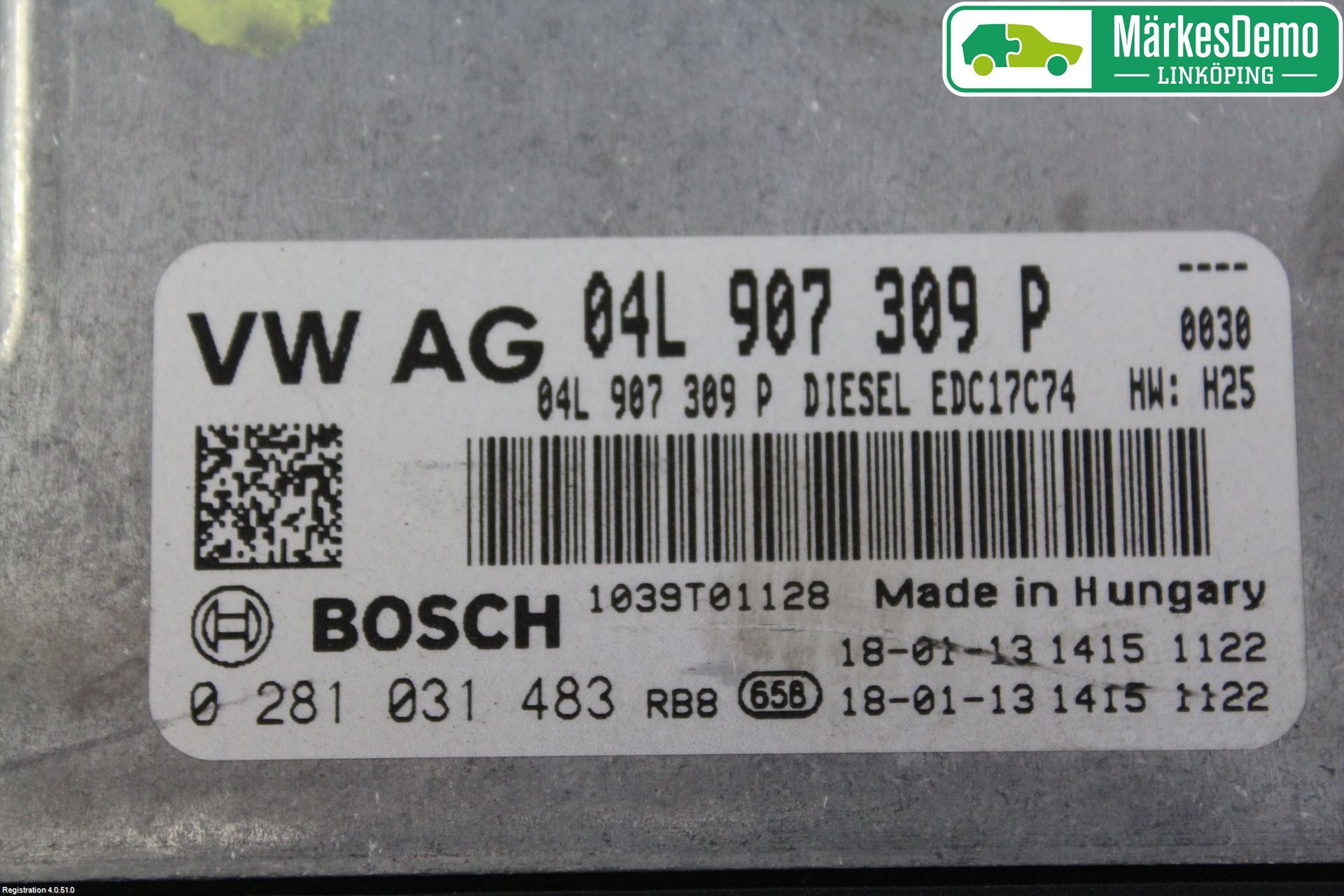 Volkswagen VW PASSAT 15-19 Styrenhet Insprut Bensin