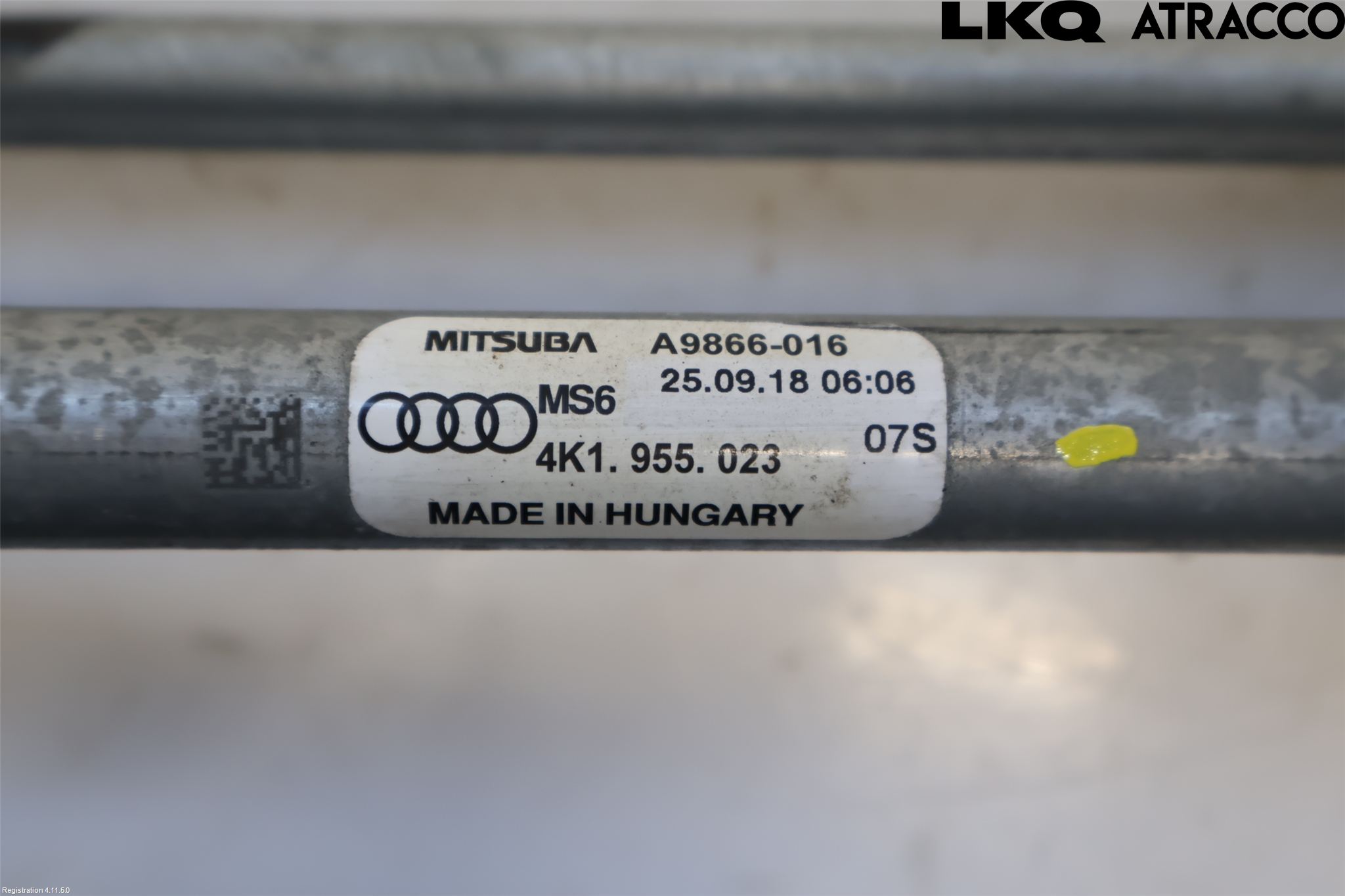 Audi A6 F2/C8 19- Torkarmekanism Vindruta