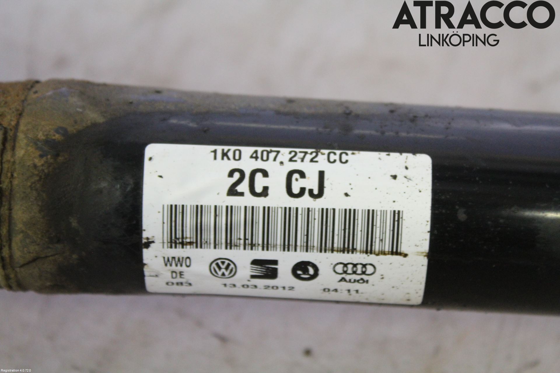 Volkswagen VW GOLF VI 09-13 Drivaxel Fram Höger