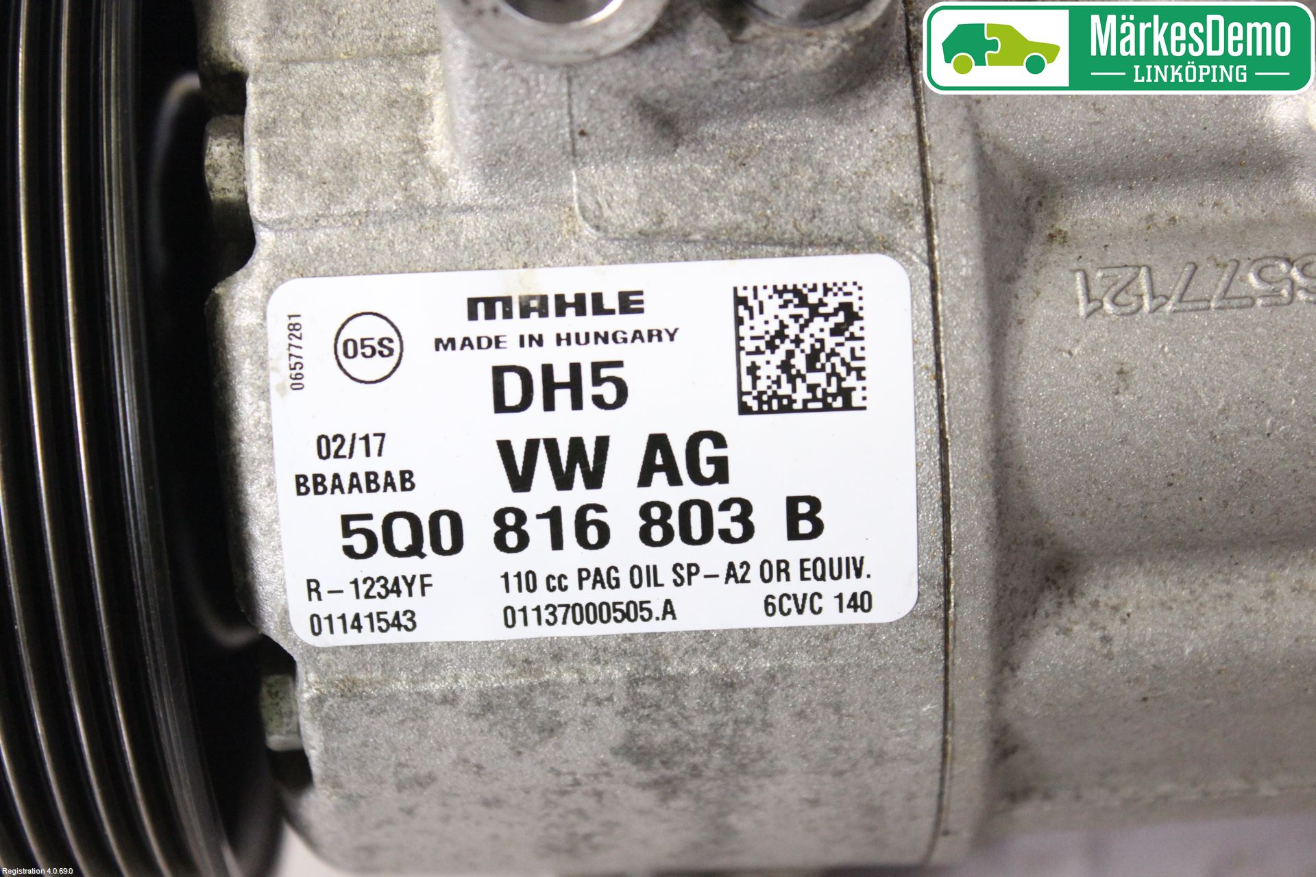 Volkswagen VW GOLF / E-GOLF VII 13-20 Ac Kompressor