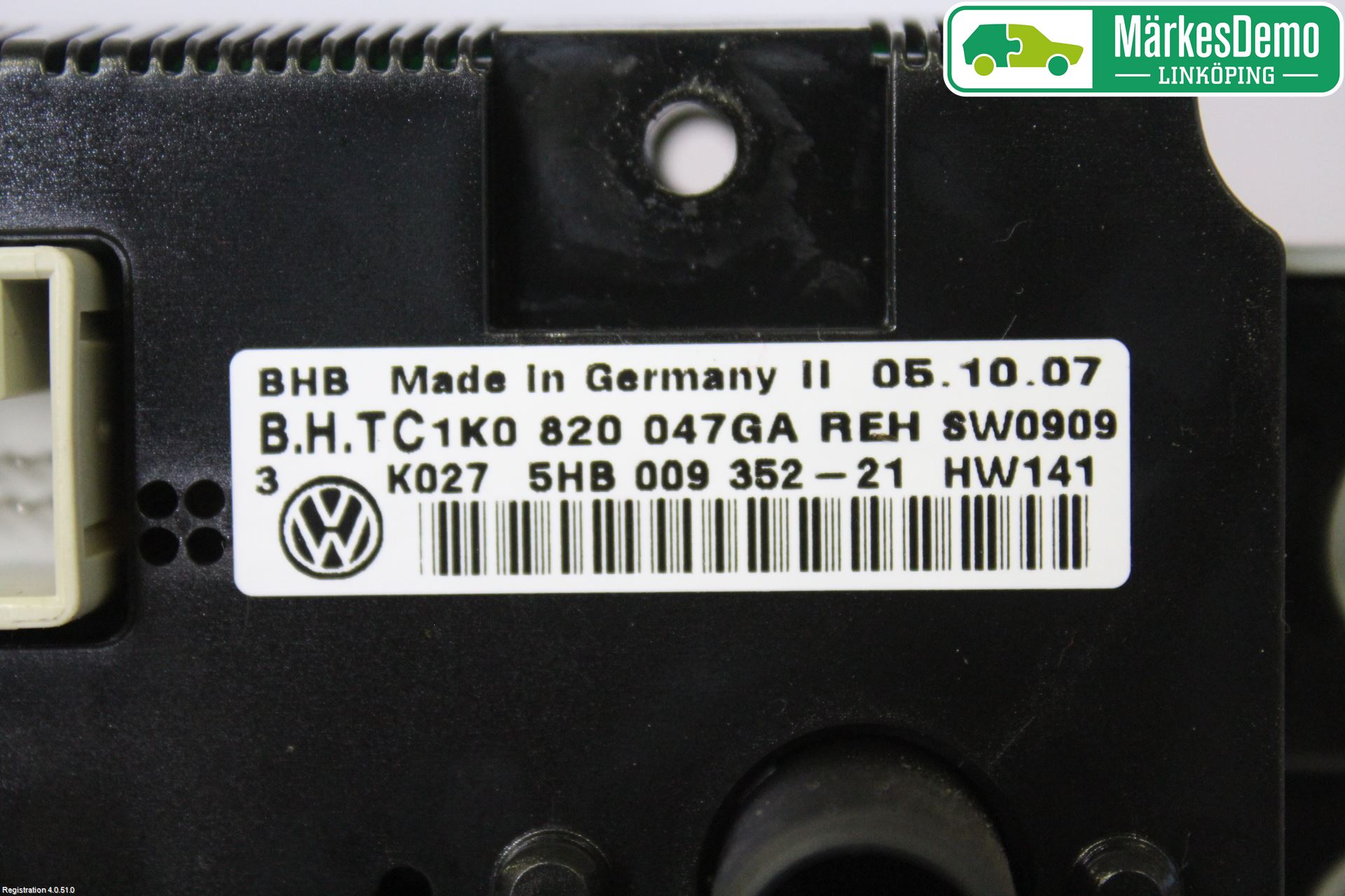 Volkswagen VW GOLF PLUS/CROSS GOLF 04-14 Ac Styrenhet Ac Manöveren