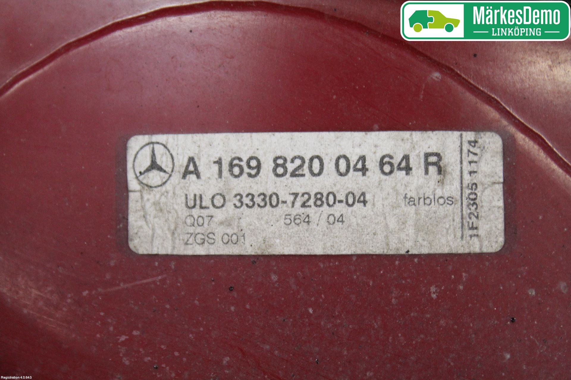 Mercedes-Benz MB A-KLASS (W169) 04-12 Bakljus Höger