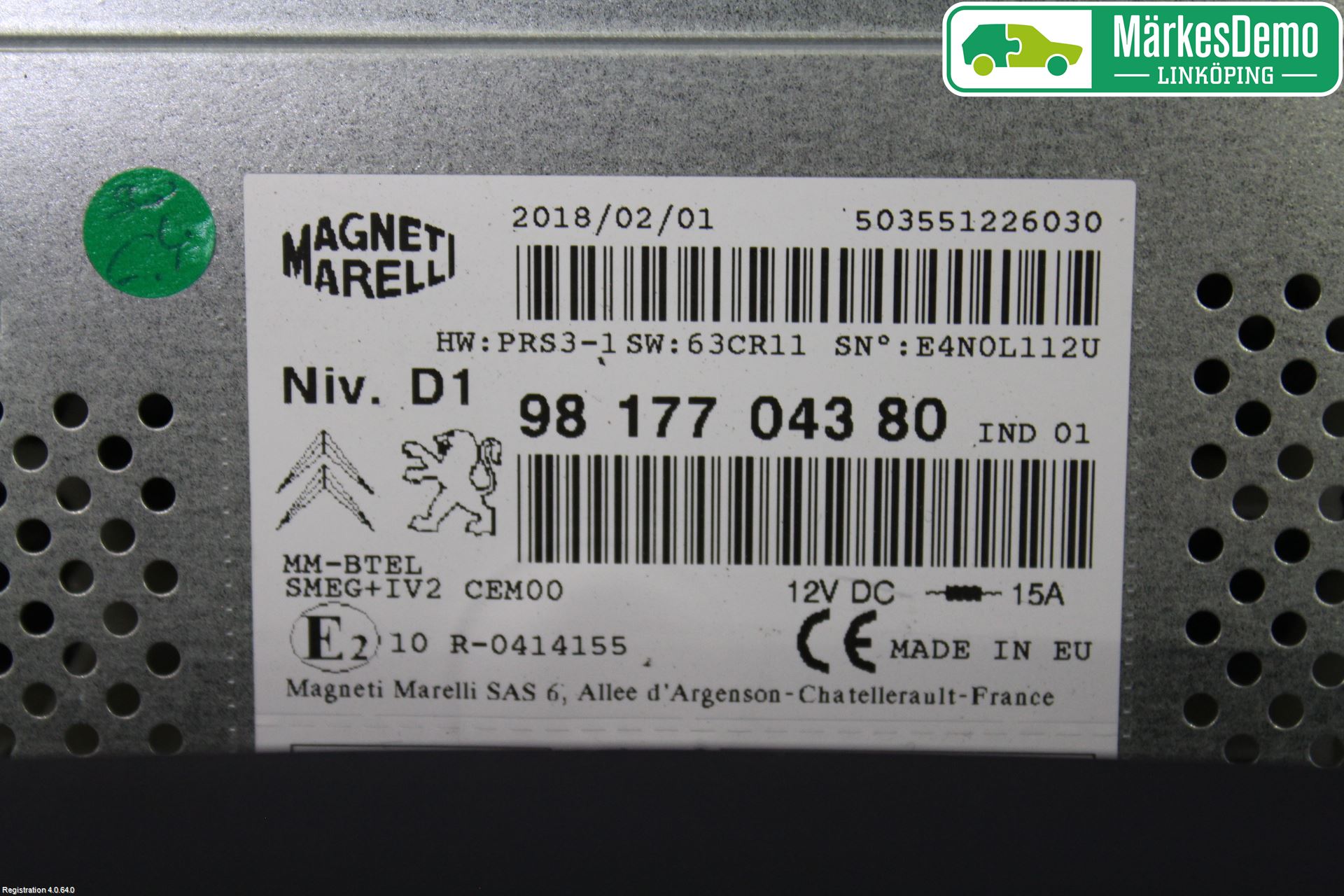 Peugeot PARTNER 16-18 Cd Radio - Multimediapanel