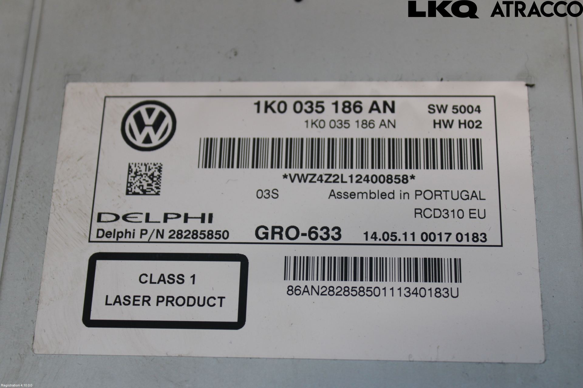 Volkswagen VW PASSAT 11-14 Cd Radio - Multimediapanel