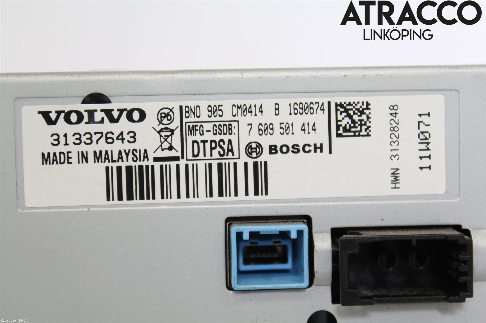 Volvo XC60 09-13 Multifunktionsdisplay