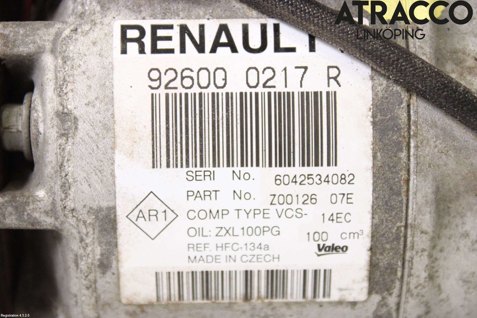 Renault CAPTUR 13-19 Ac Kompressor