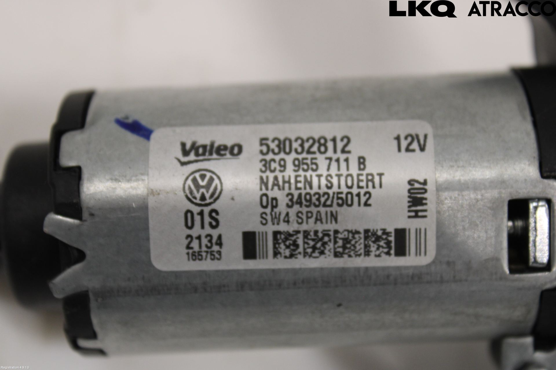 Volkswagen VW PASSAT 11-14 Torkarmotor Baklucka