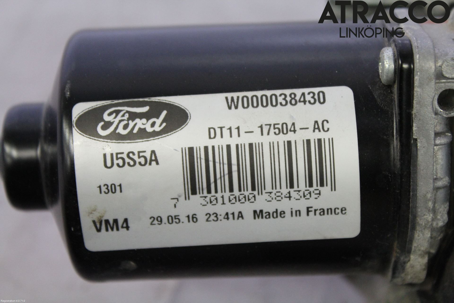 Ford TRANSIT/TOURNEO CONNECT 13-22 Torkarmotor Vindruta