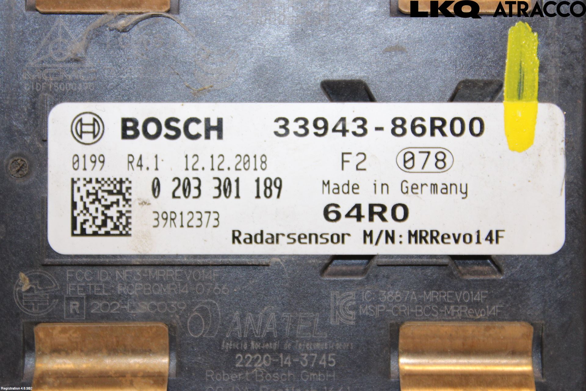 Suzuki VITARA 15- Sensor Aktivt Kollisionsskydd