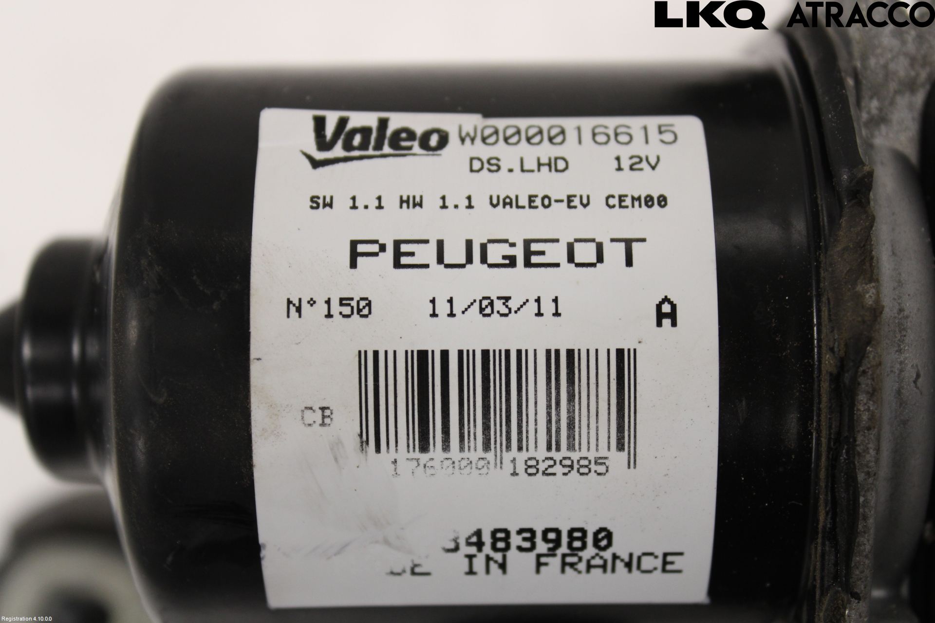 Peugeot RCZ Torkarmotor Vindruta