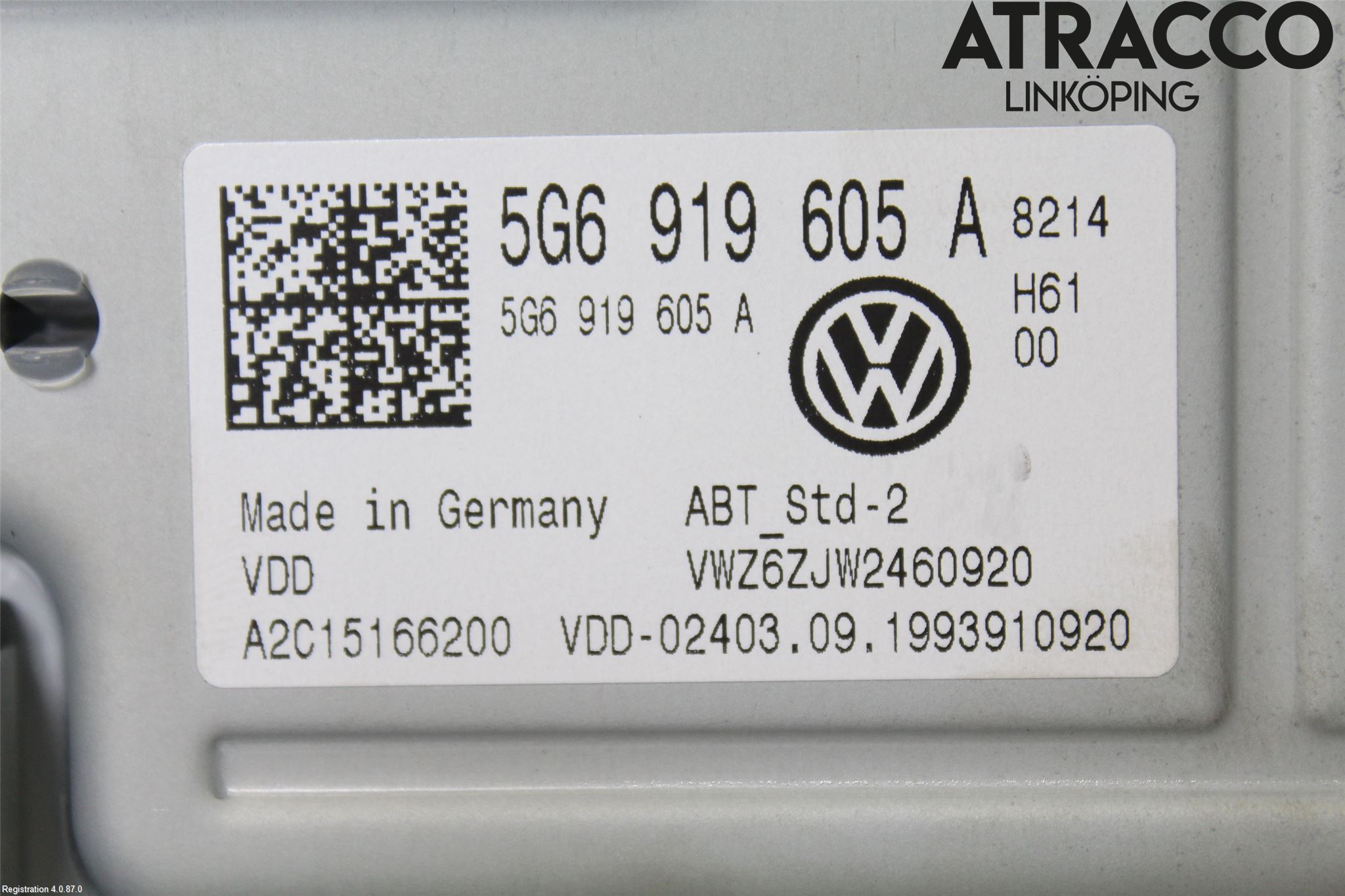 Volkswagen VW GOLF / E-GOLF VII 13-20 Multifunktionsdisplay