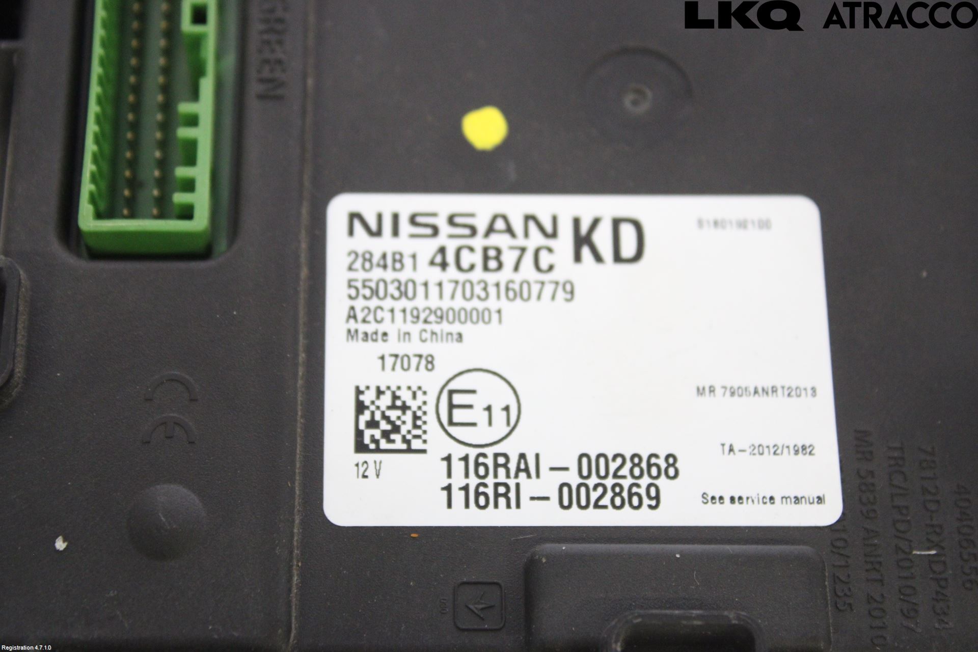 Nissan X-TRAIL 14-21 Säkringsdosa-Elcentral
