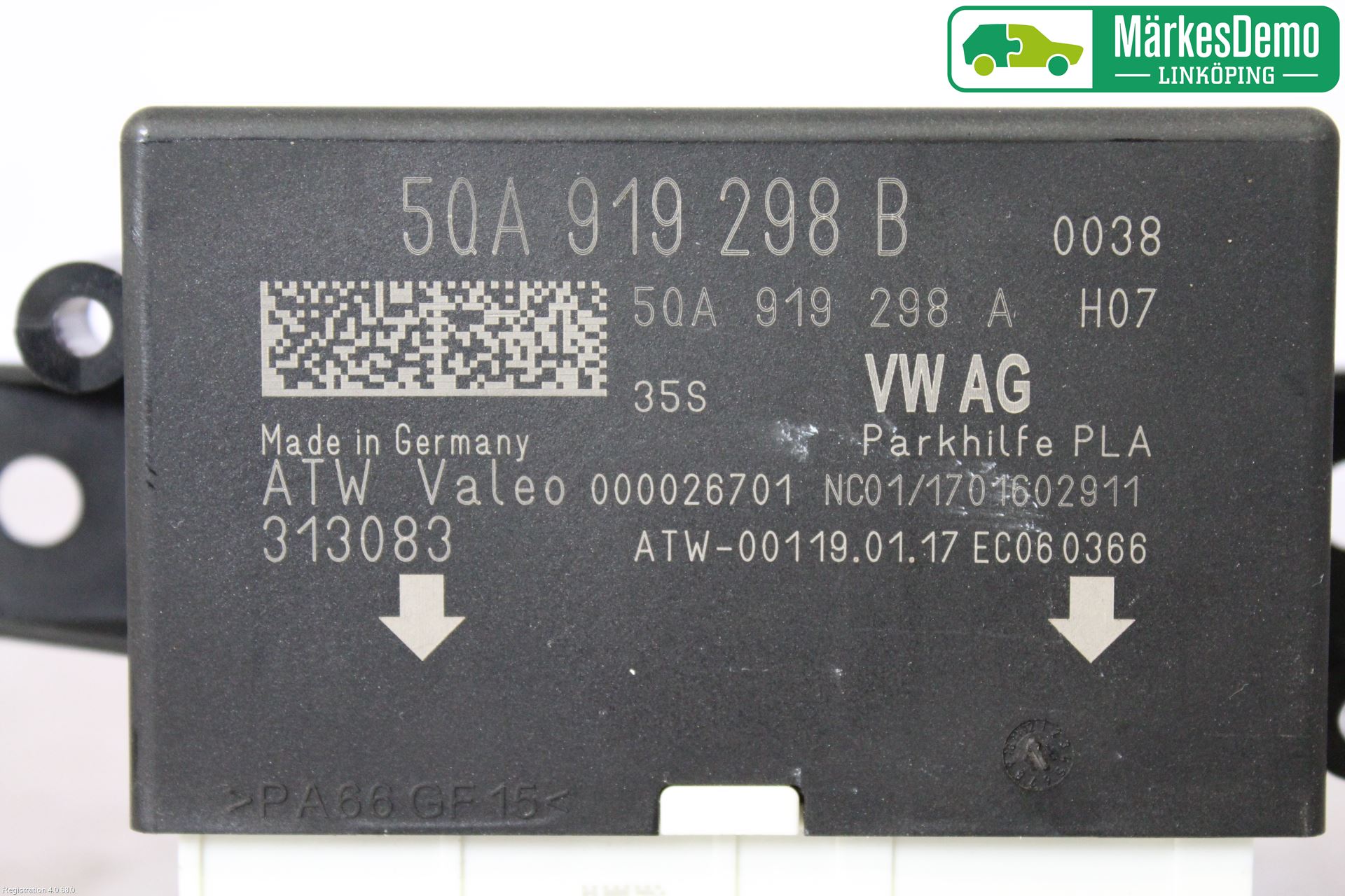 Volkswagen VW GOLF / E-GOLF VII 13-20 Styrenhet Parkeringshjälp