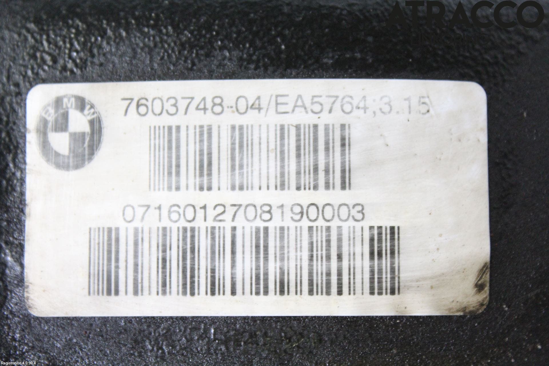 BMW 3 F30/F31/F80 12-19 Bakväxel-Diff