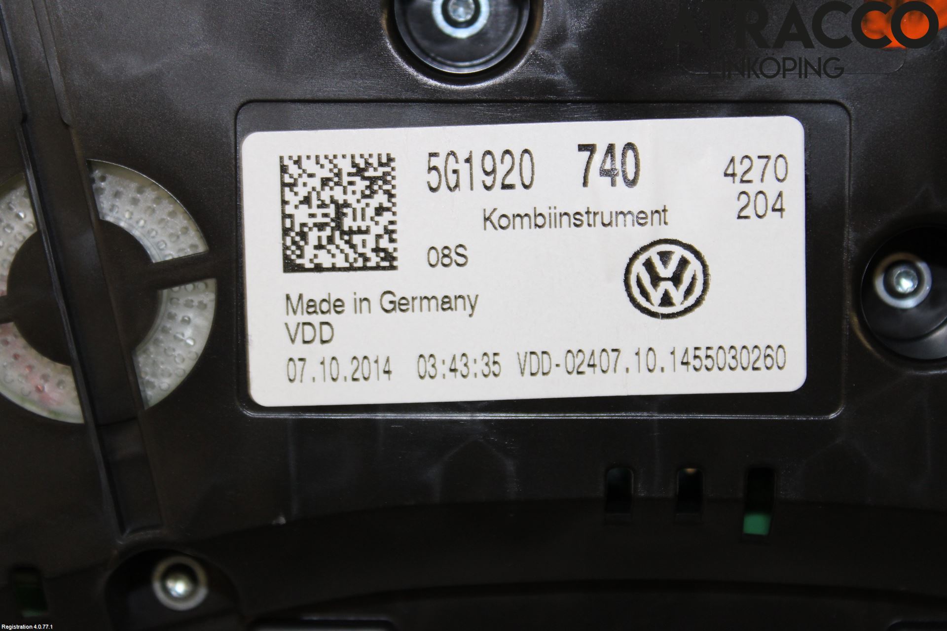 Volkswagen VW GOLF / E-GOLF VII 13-20 Instrument Komb