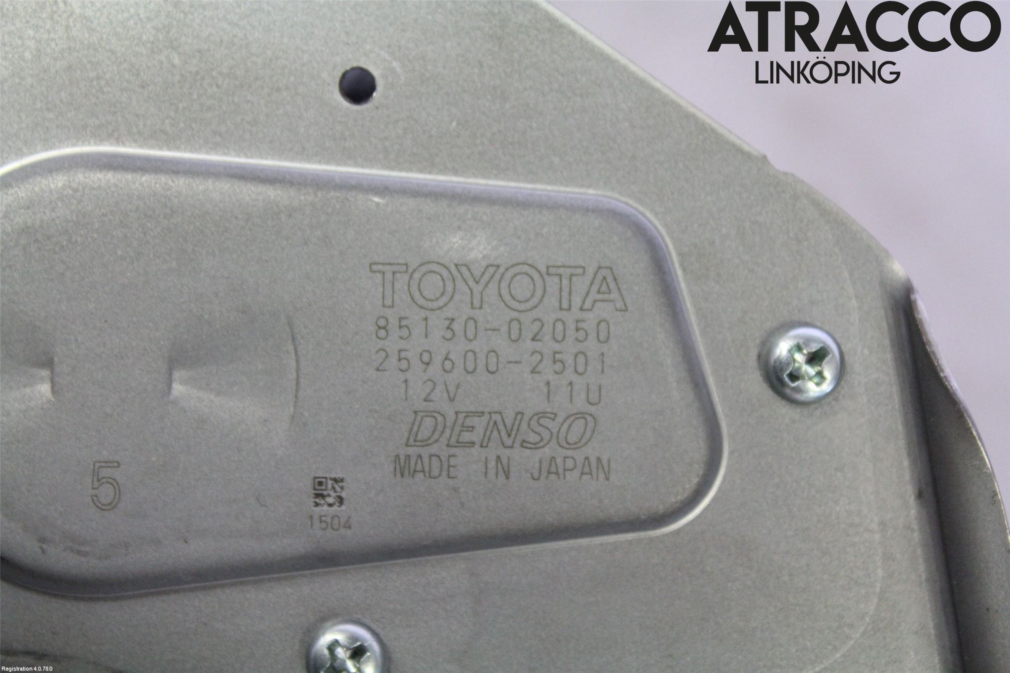 Toyota AURIS 13-19 Torkarmotor Baklucka