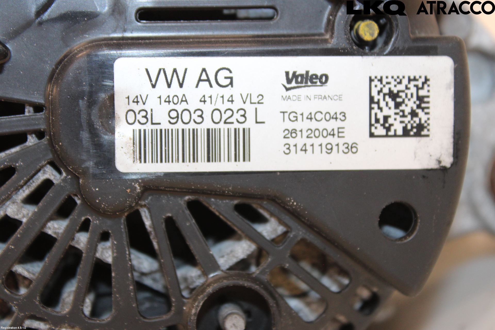 Volkswagen VW PASSAT 15-19 Generator