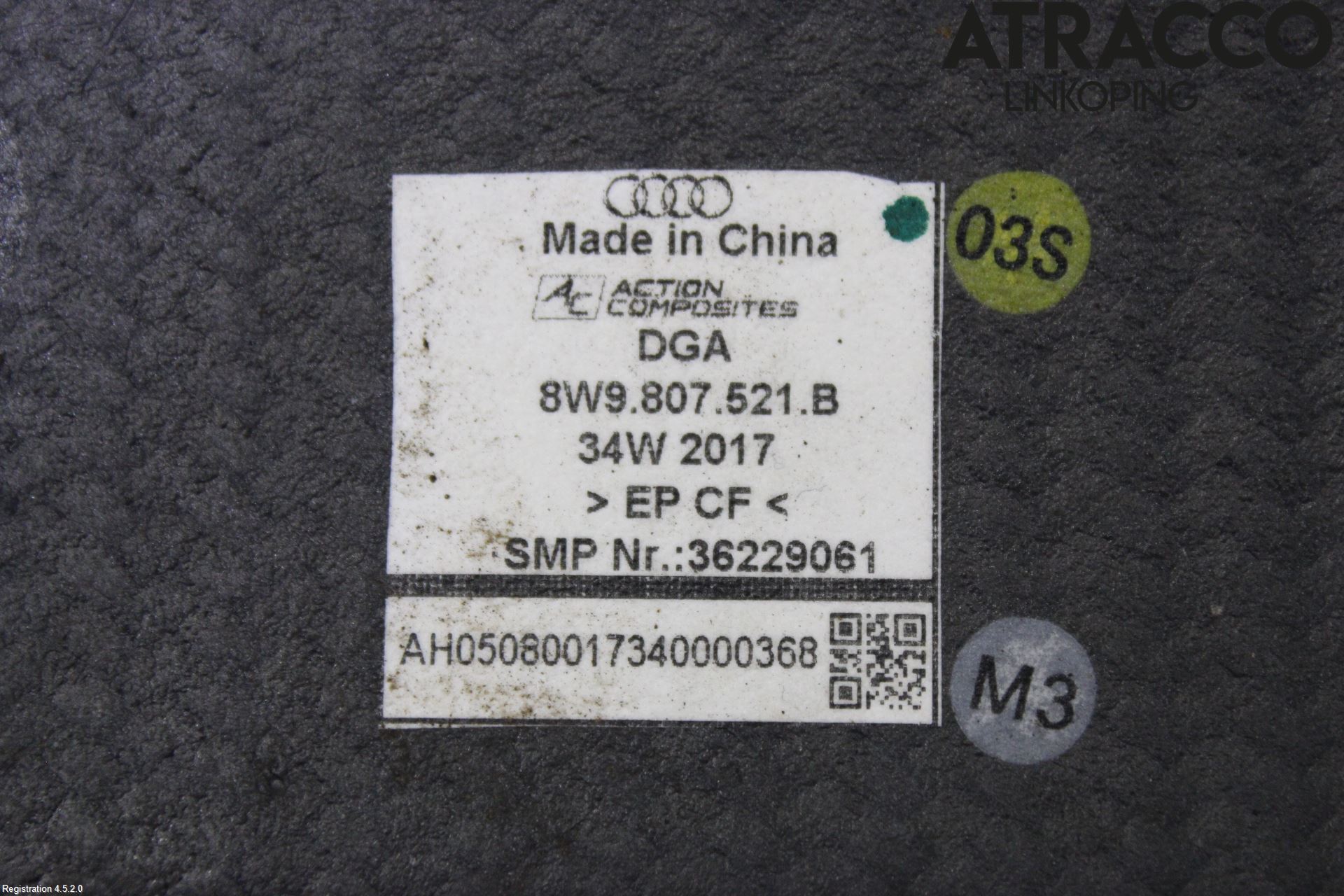 Audi A4/S4 B9 16-19 Spoiler Bak