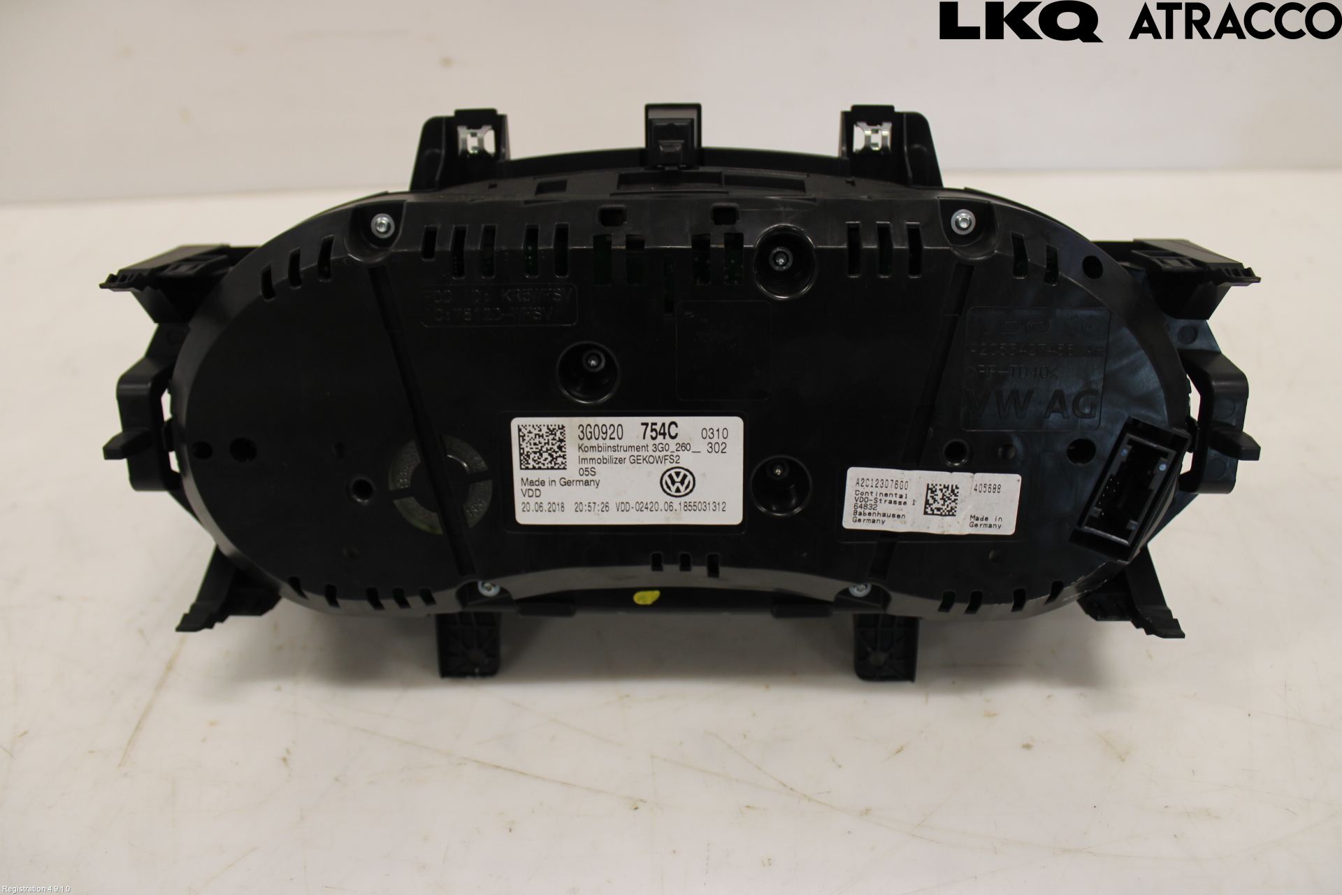 Volkswagen VW PASSAT 15-19 Instrument Komb