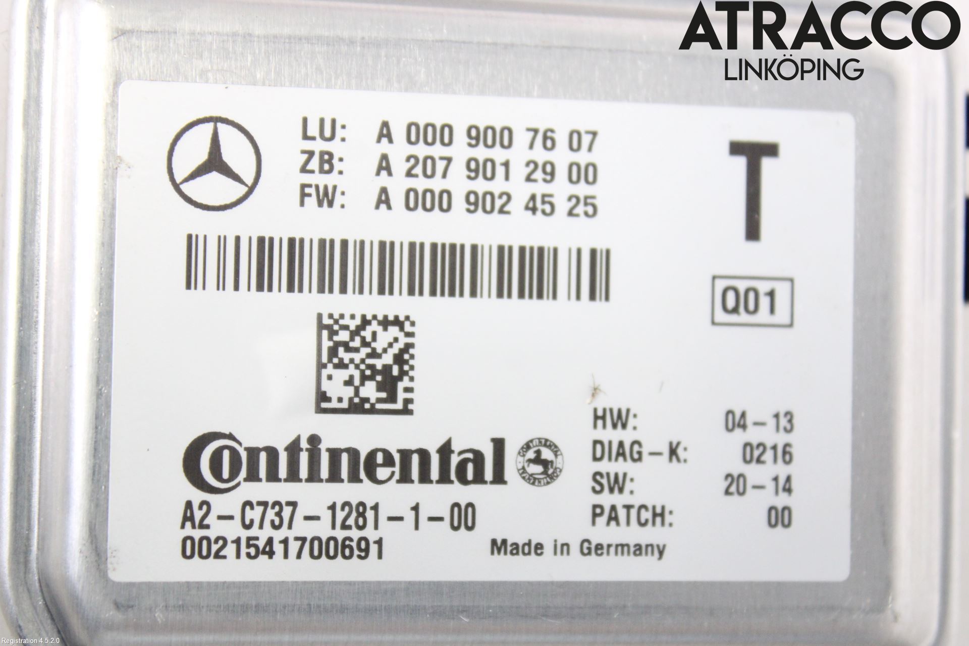 Mercedes-Benz MB CLA-KLASS (C117/X117) 13-19 Sensor Aktivt Kollisionsskydd
