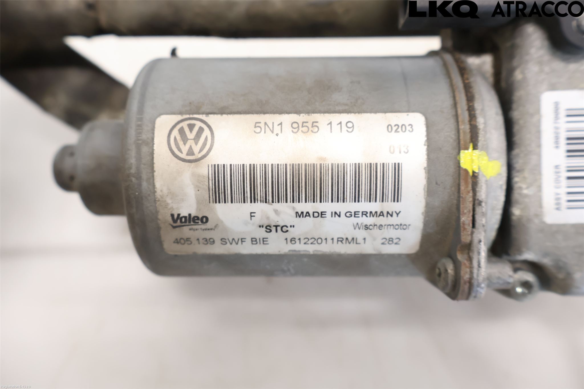 Volkswagen VW TIGUAN 07-16 Torkarmotor Vindruta