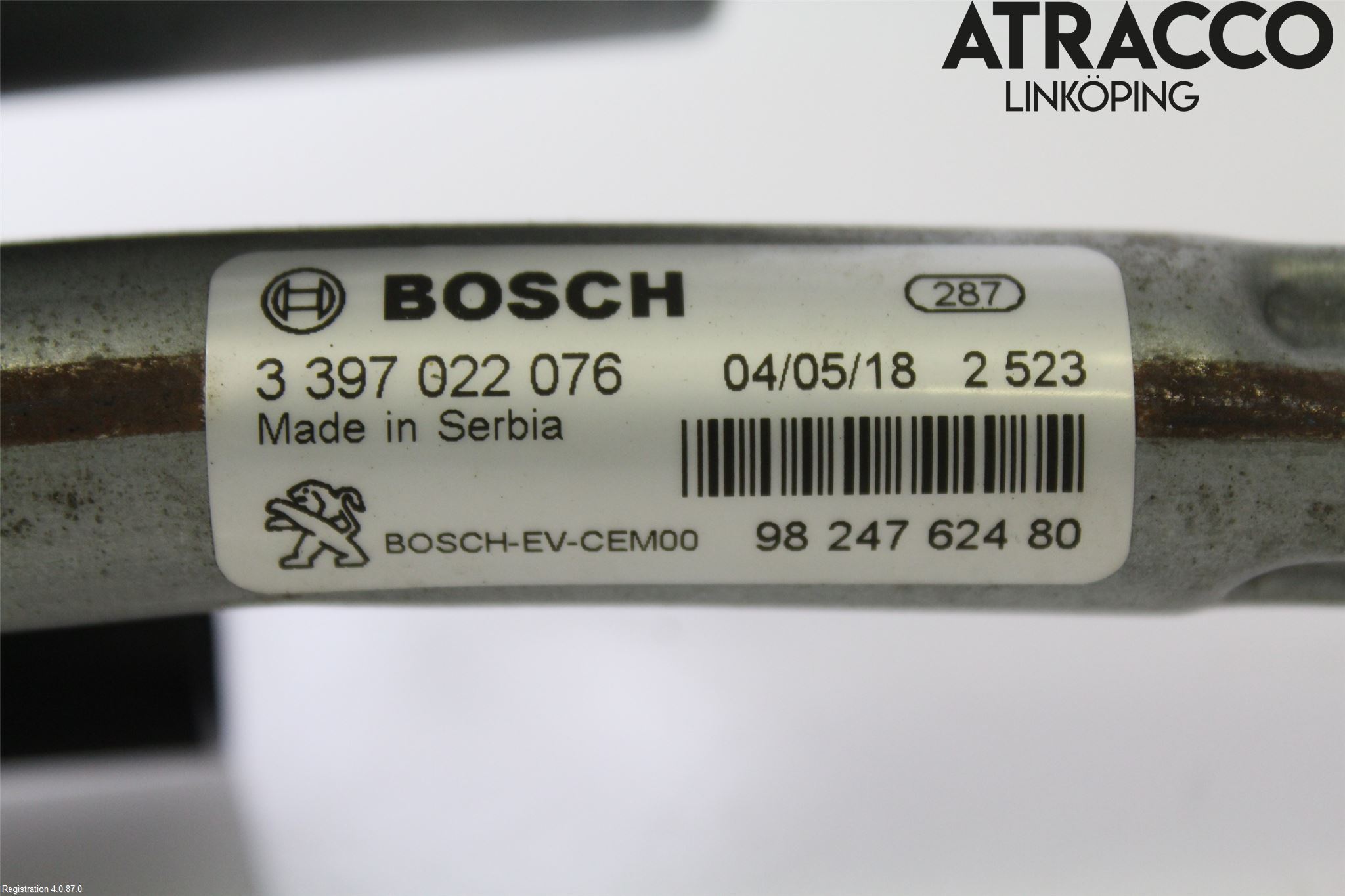 Peugeot 5008 17-24 Torkarmotor Vindruta