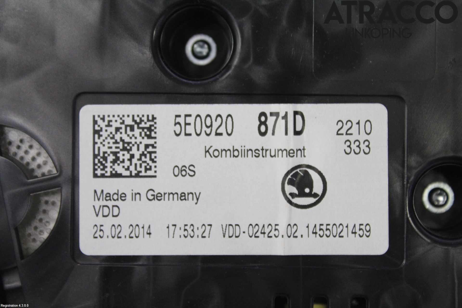 Skoda OCTAVIA (5E) 13-20 Instrument Komb