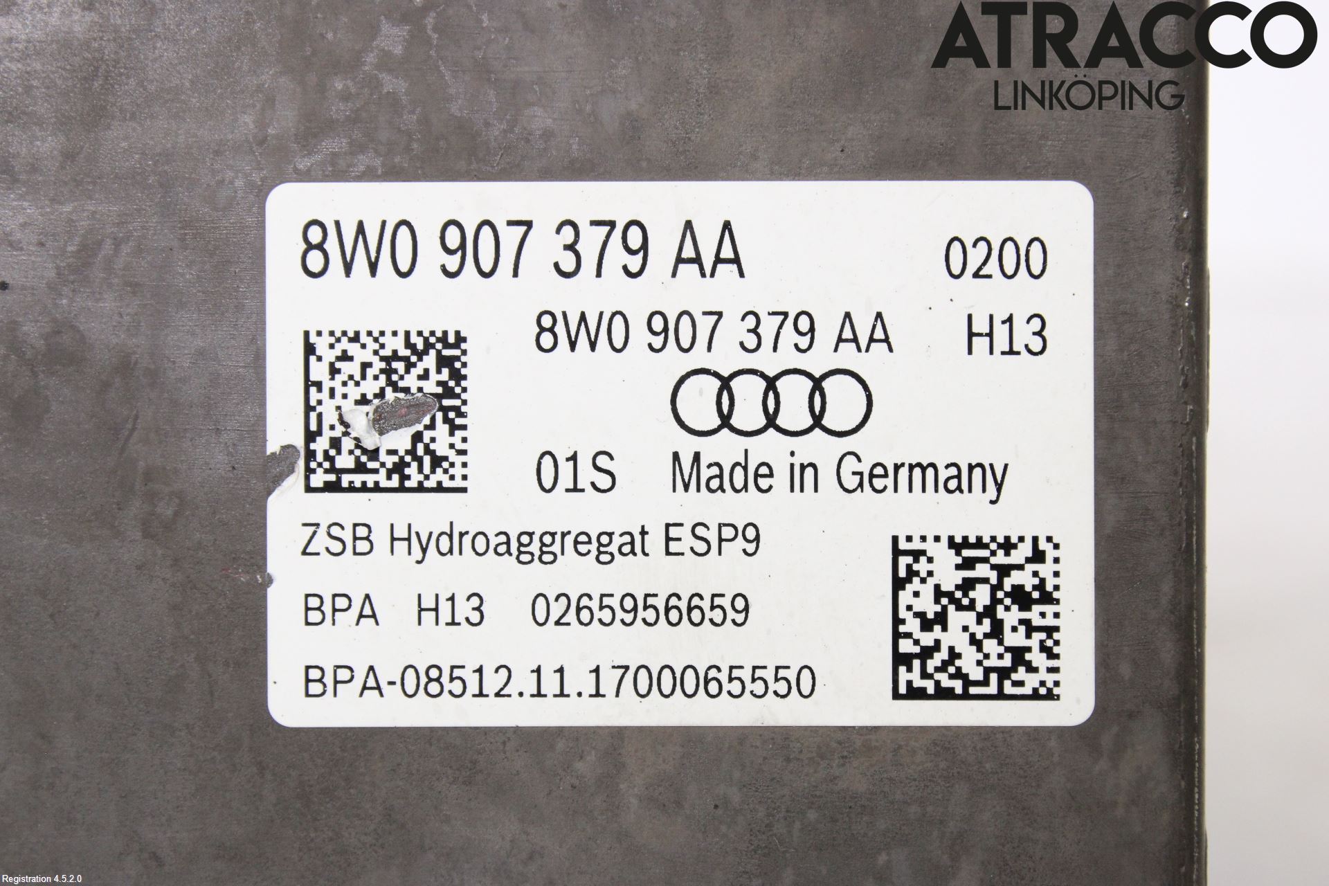 Audi A4/S4 B9 16-19 Abs Hydraulaggregat