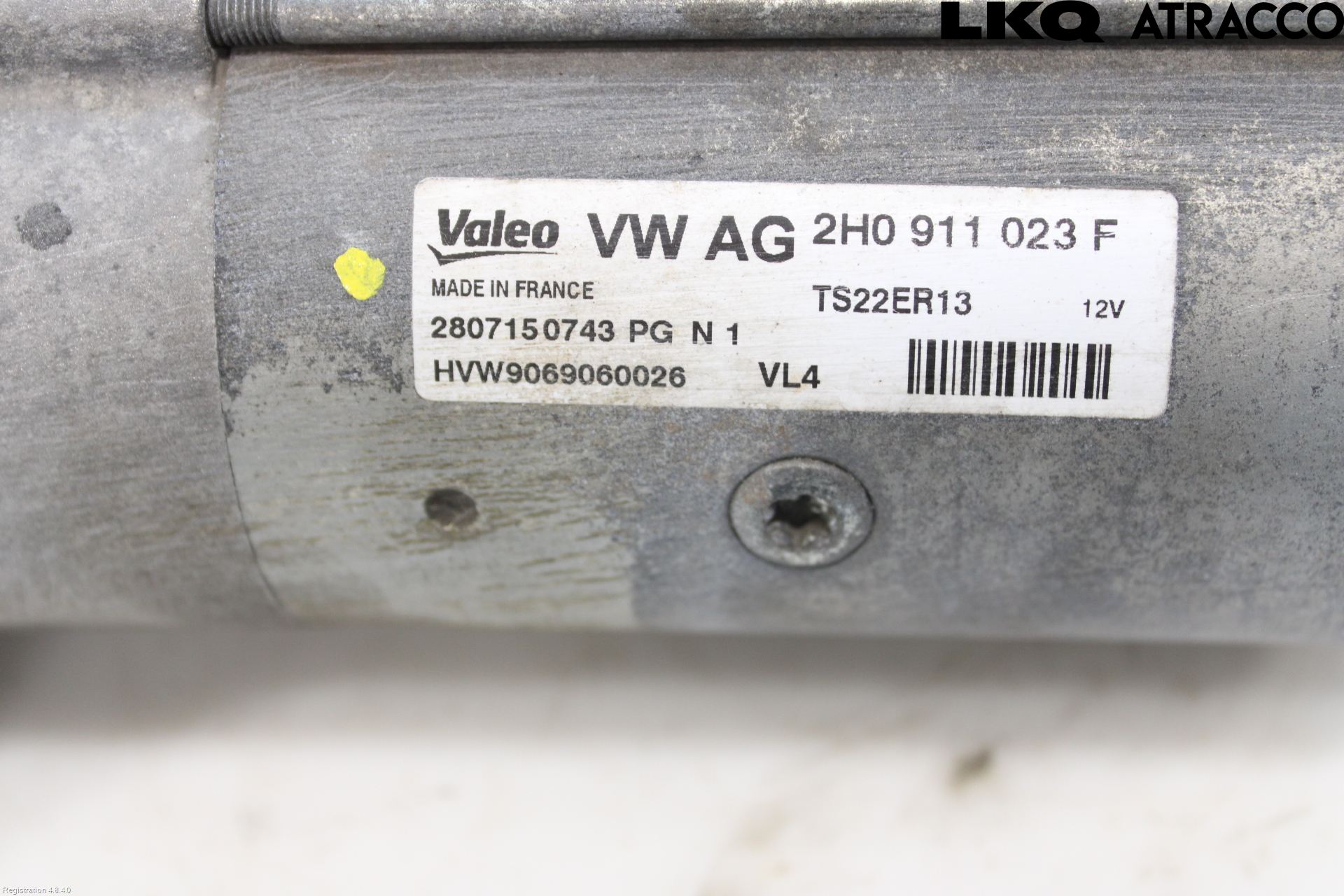 Volkswagen VW CRAFTER 06-16 Startmotor Diesel