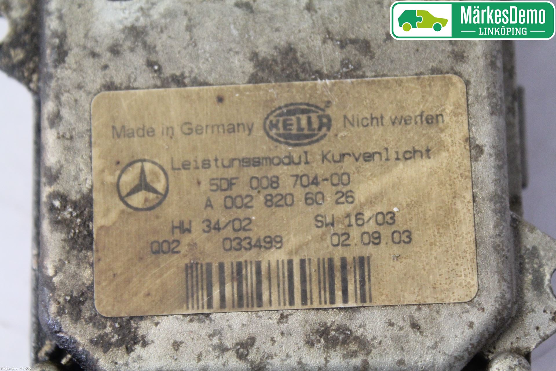 Mercedes-Benz MB E-KLASS (W211) 02-09 Styrenhet Strålkastare