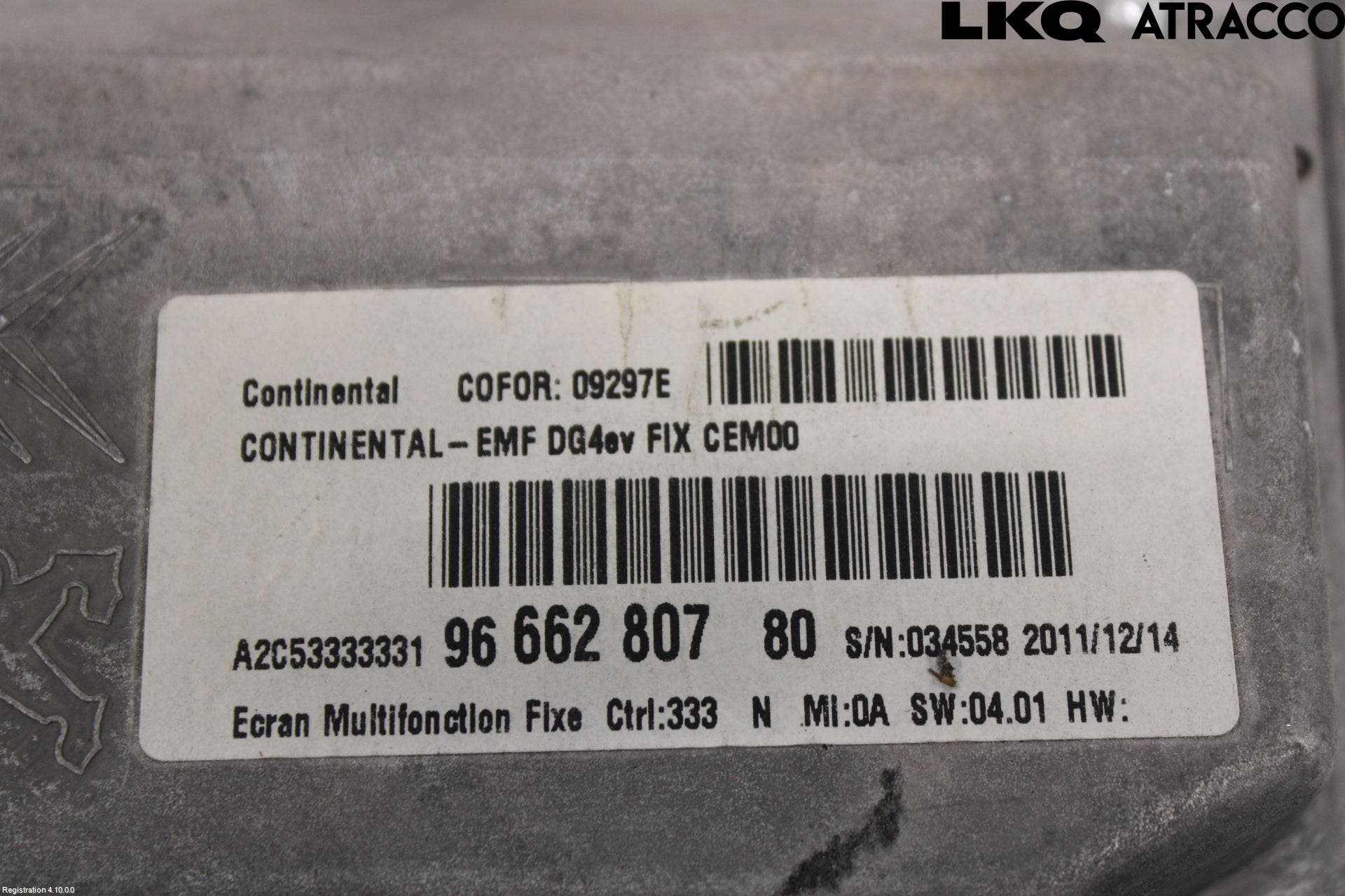 Peugeot 508 11-18 Bildskärm