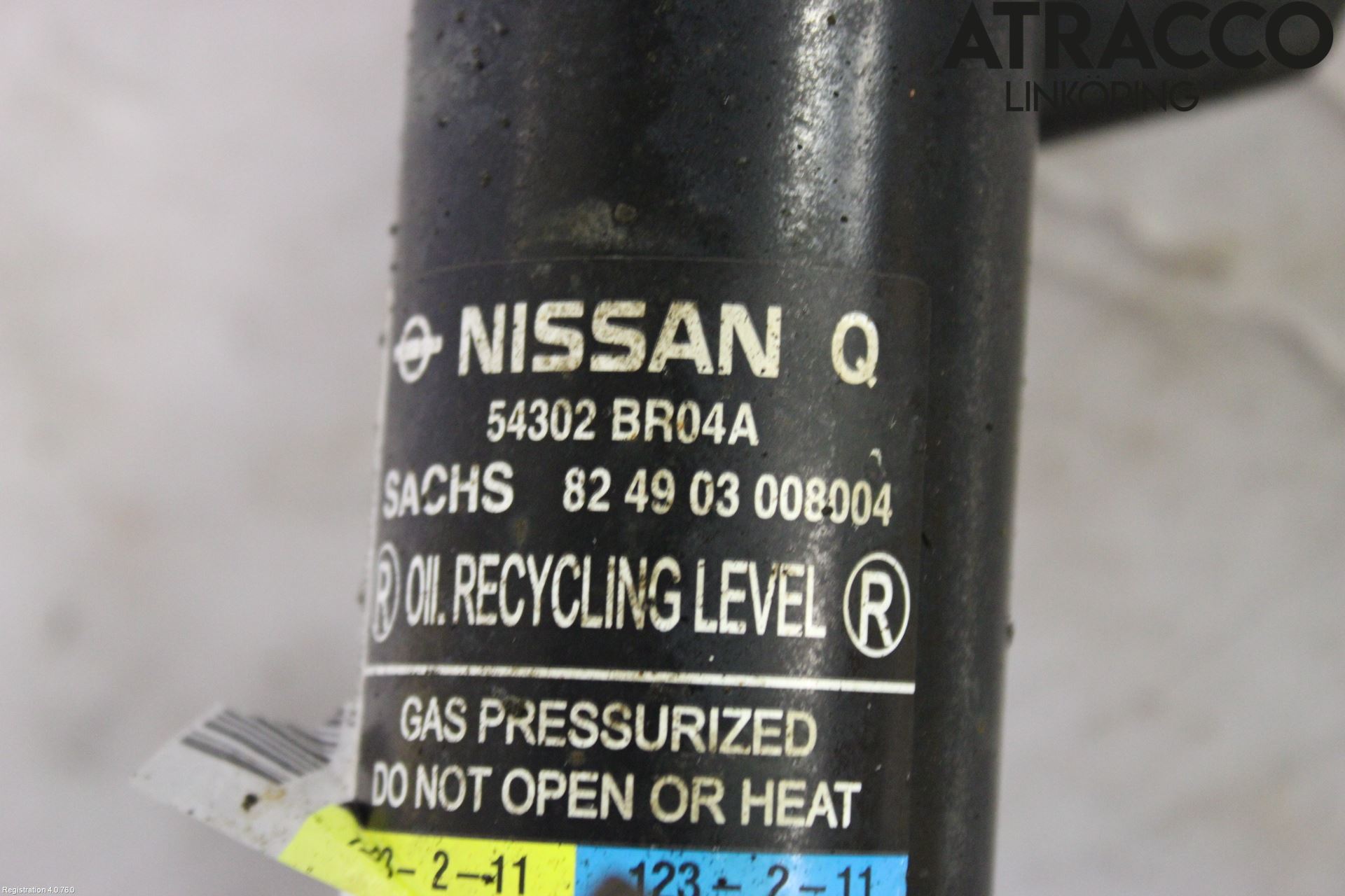 Nissan QASHQAI 10-14 Fjäderben Fram Höger