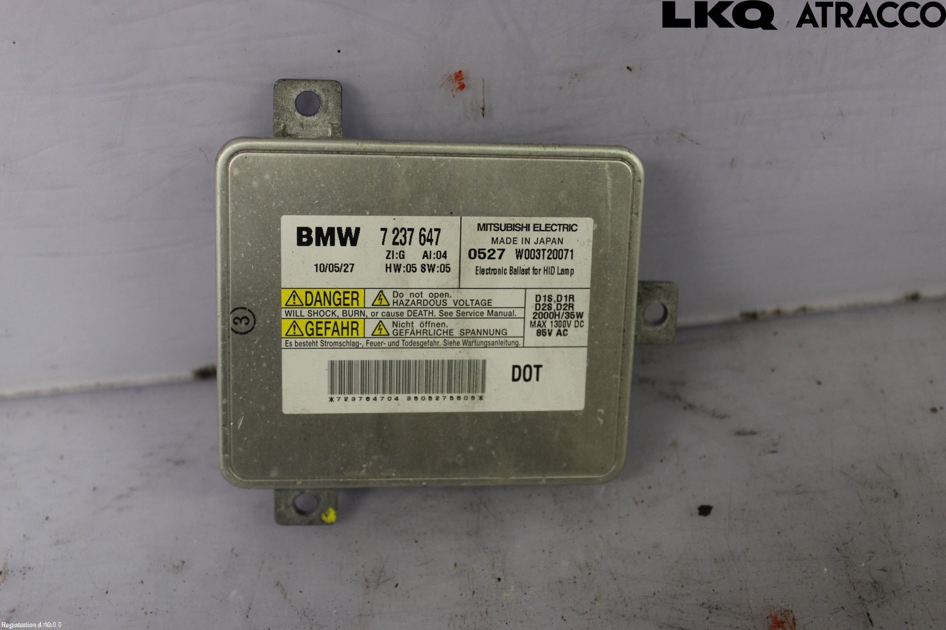 BMW 5 F10/F11/F18 09-17 Styrenhet Strålkastare
