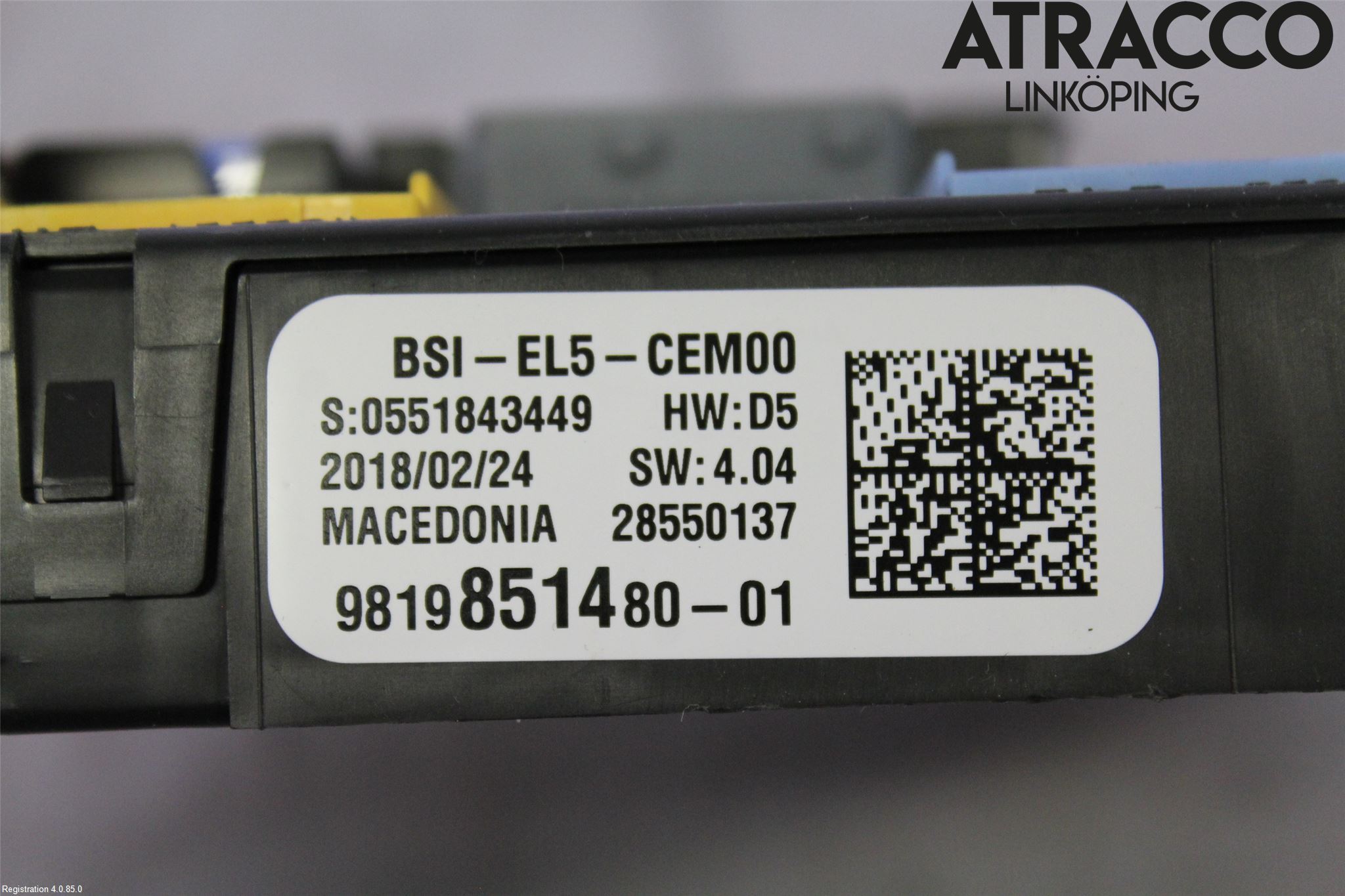 Peugeot 308 14-21 Säkringsdosa-Elcentral