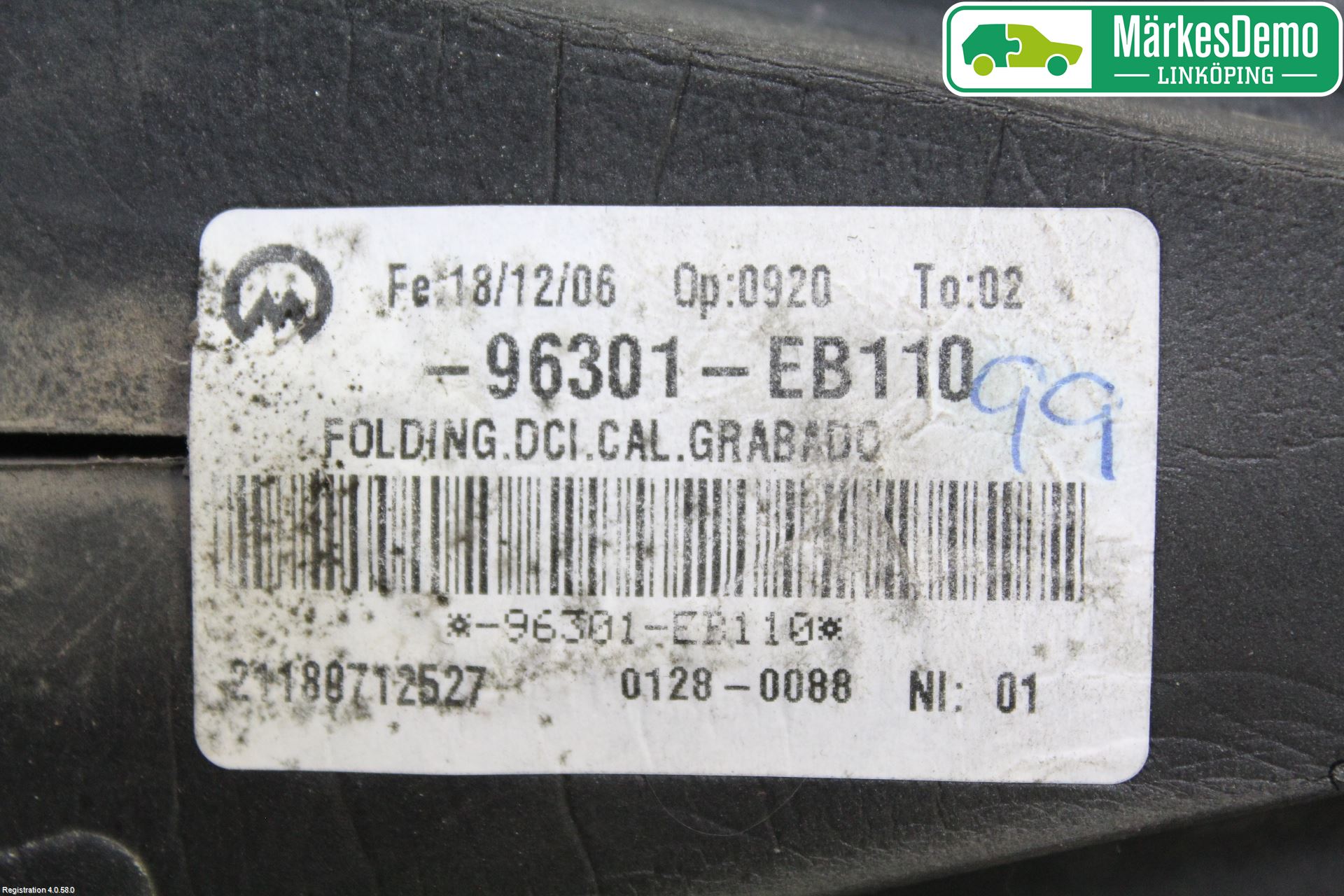 Nissan NAVARA 05-16 Spegel Yttre El Hö