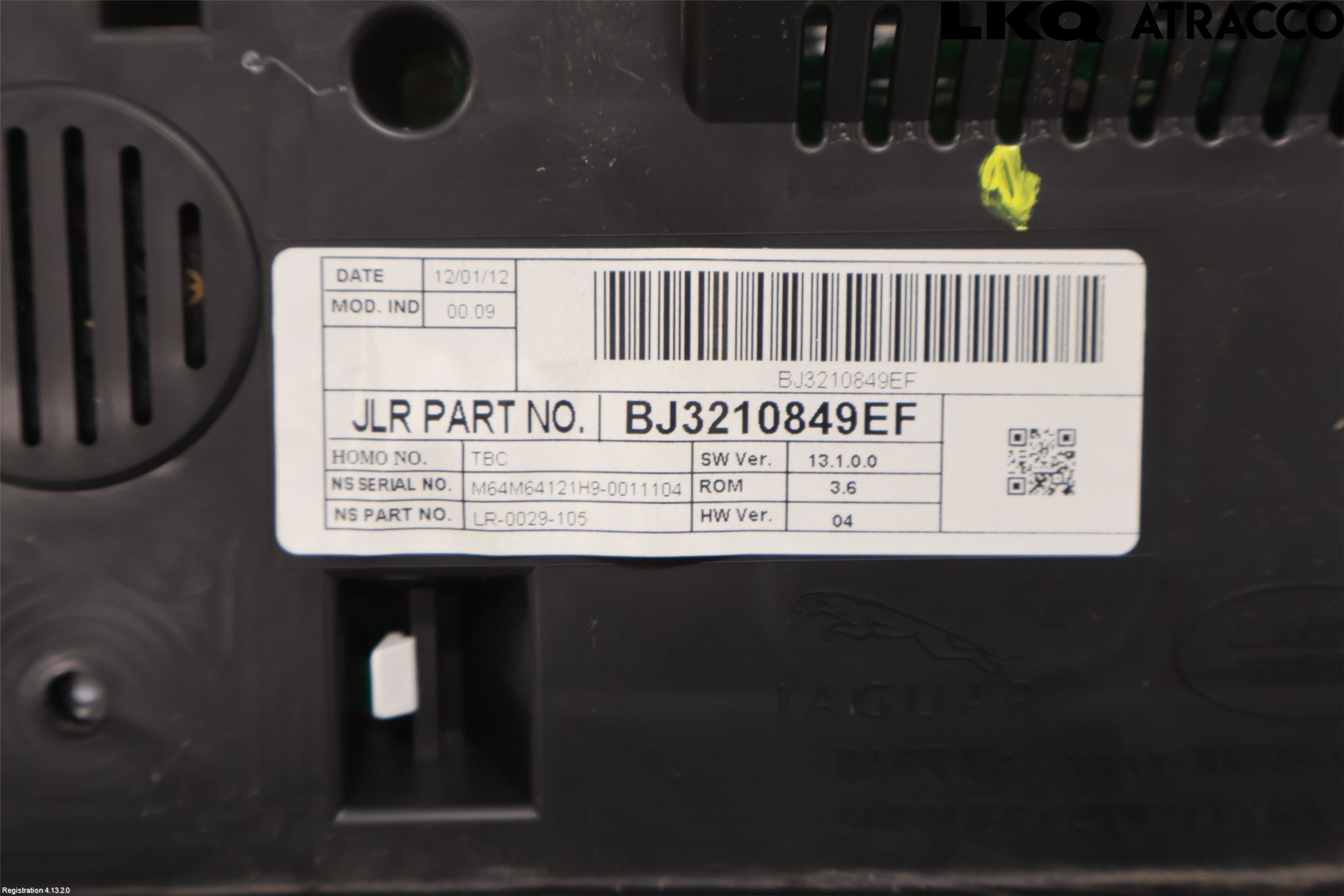 Landrover LAND ROVER RANGE ROVER EVOQUE (L538) 11-18 Instrument Komb