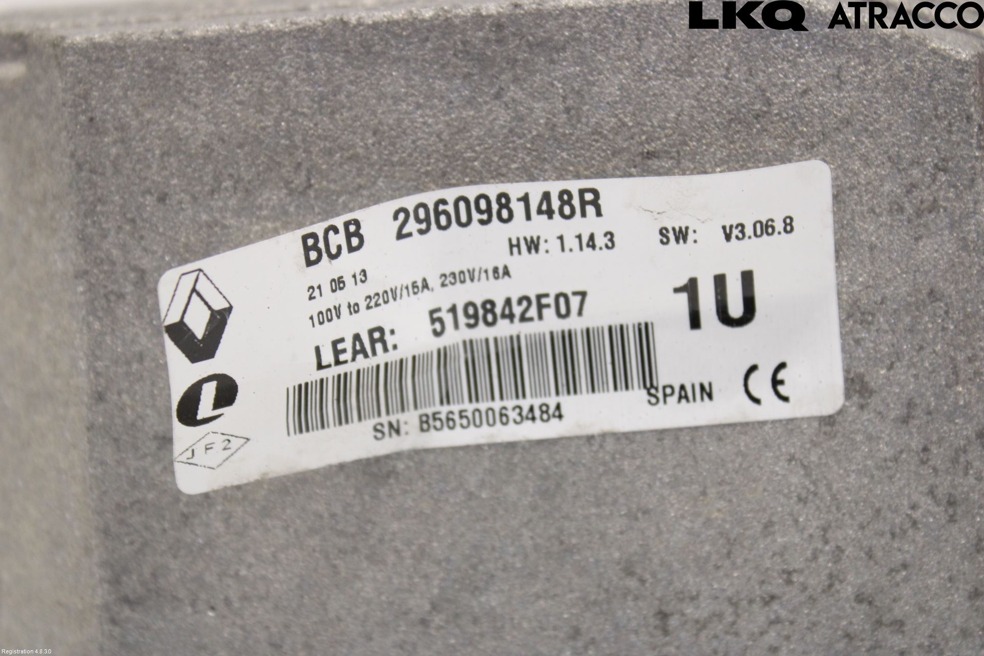 Renault KANGOO II 08-14 Batteriladdare Högspänning