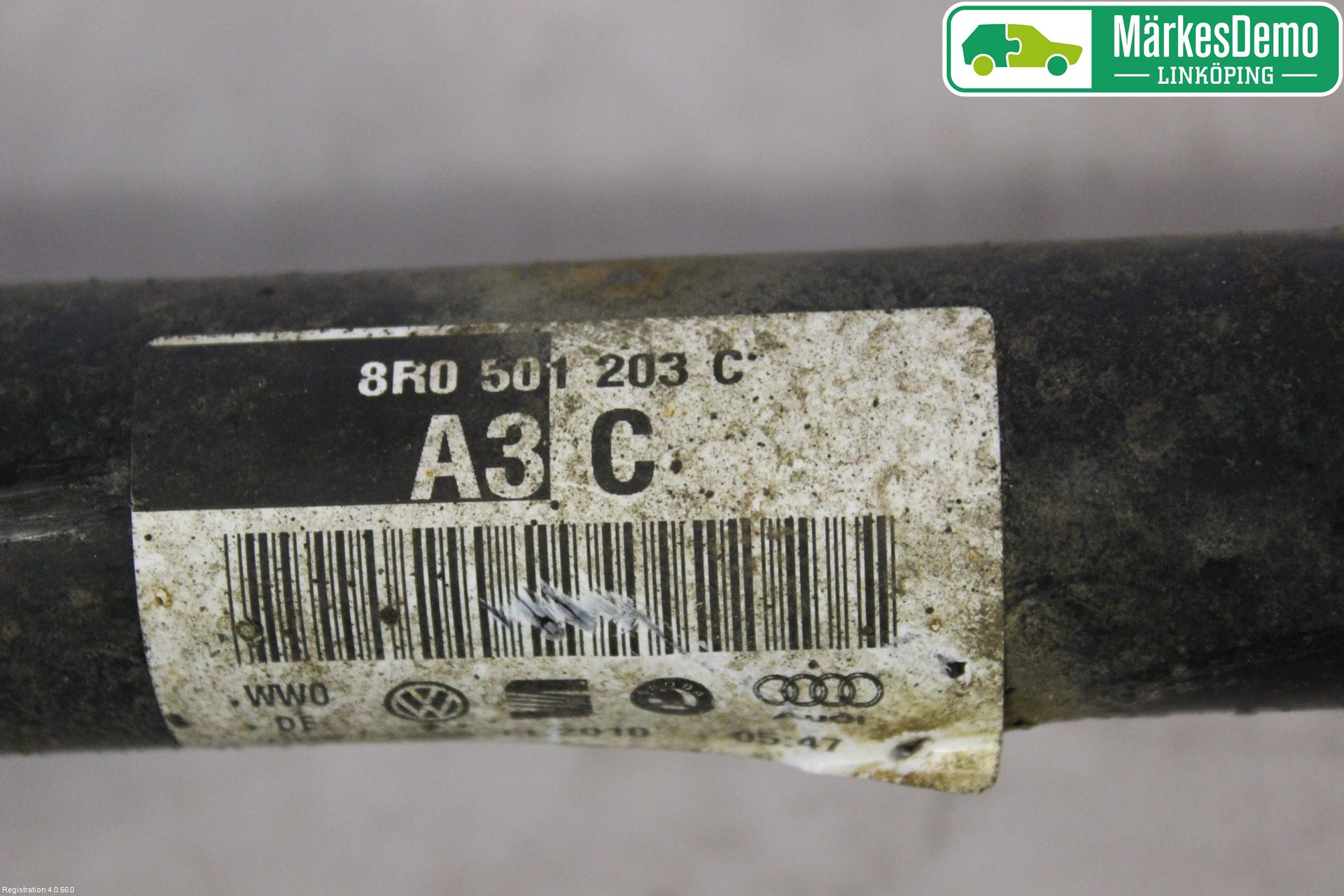 Audi A7/S7 4G 11-17 Drivaxel Bak Höger