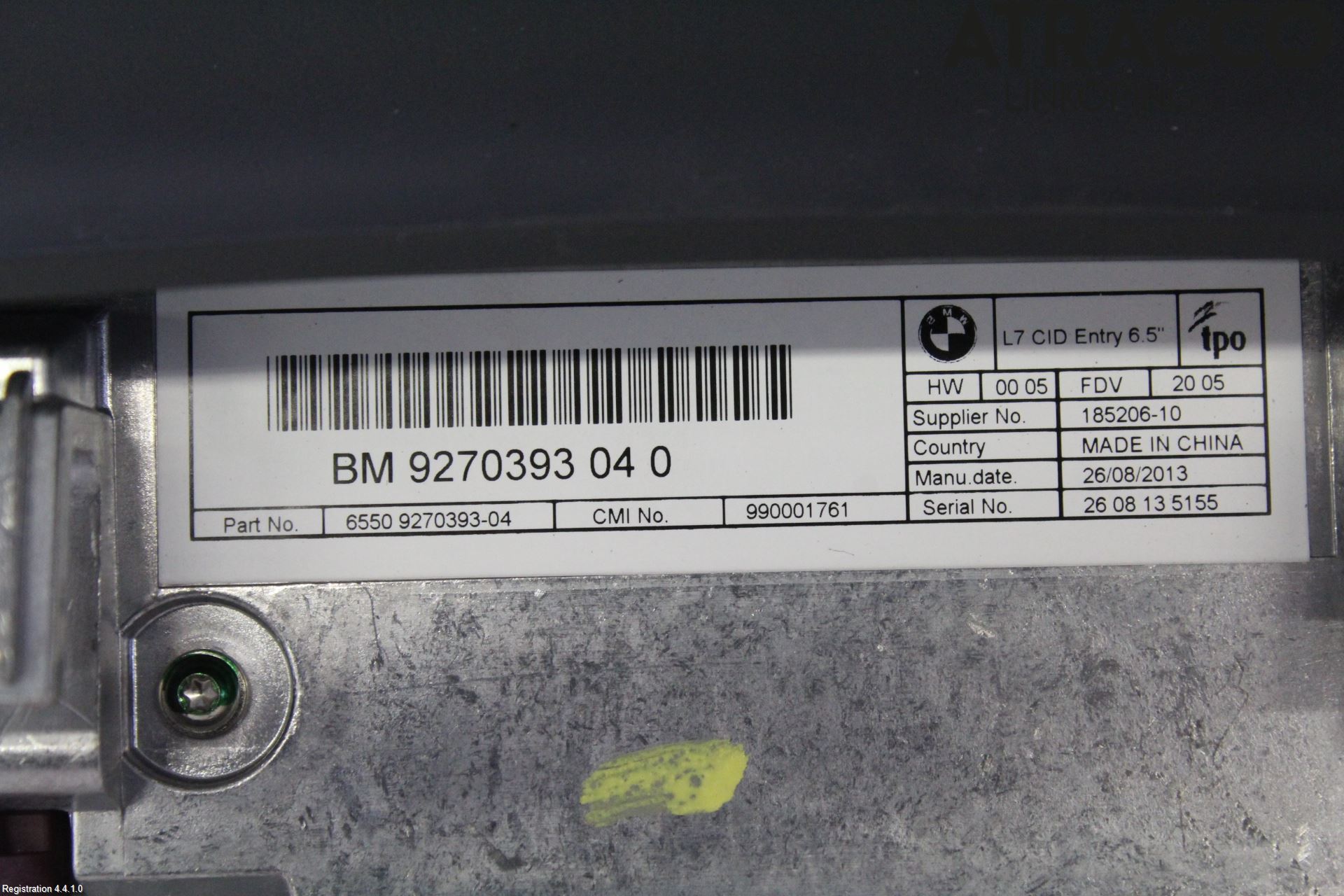 BMW 3 GT F34 13-19 Multifunktionsdisplay