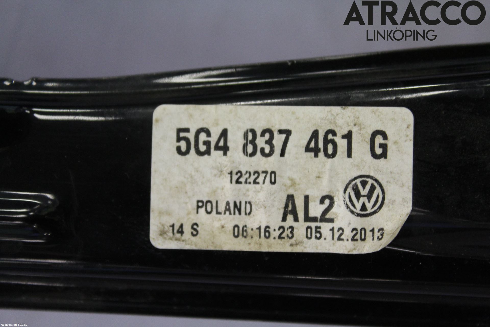 Volkswagen VW GOLF / E-GOLF VII 13-20 Fönsterhissmekanism