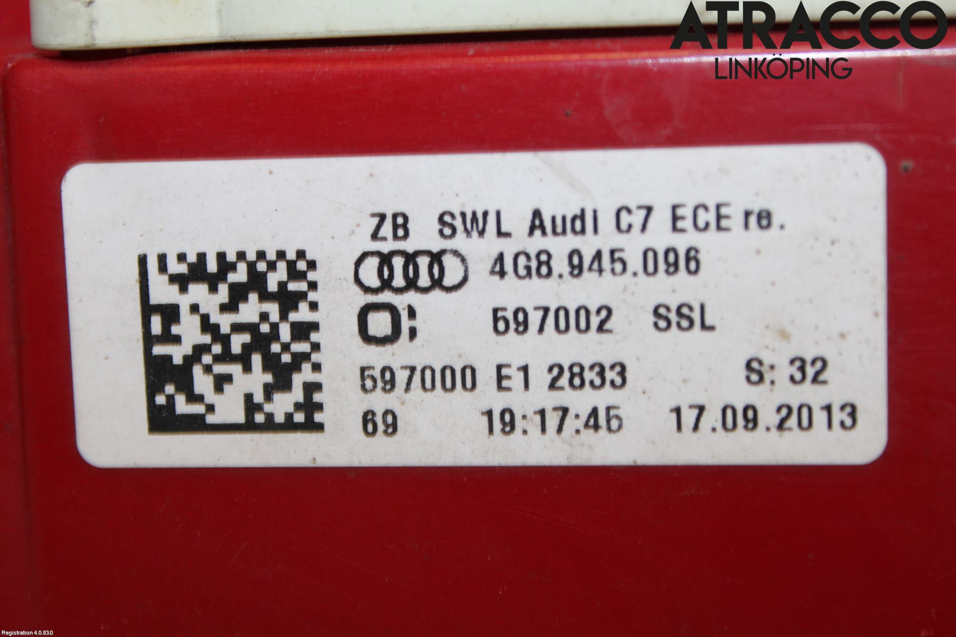 Audi A7/S7 4G 11-17 Bakljus Höger