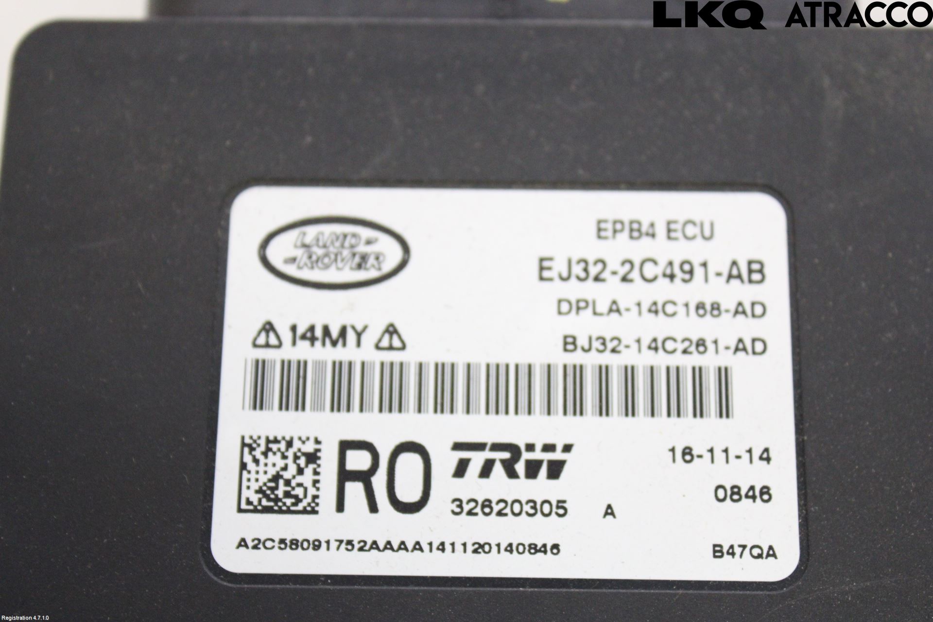 Landrover LAND ROVER RANGE ROVER EVOQUE (L538) 11-18 Styrenhet Parkbroms Epb